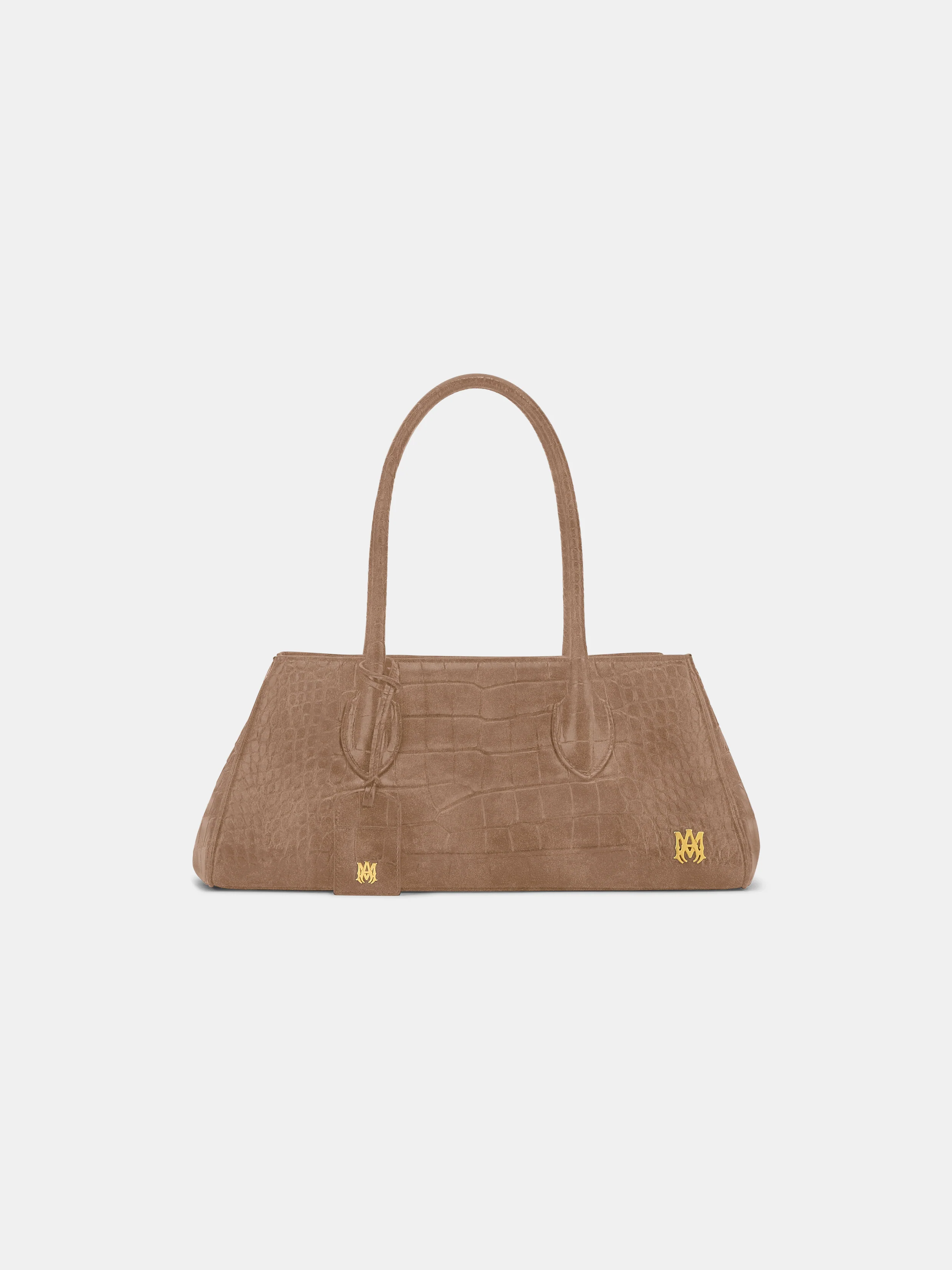 WOMEN - WOMEN'S SUEDE CROC HONEY 40 SHOULDER - Dark Brown