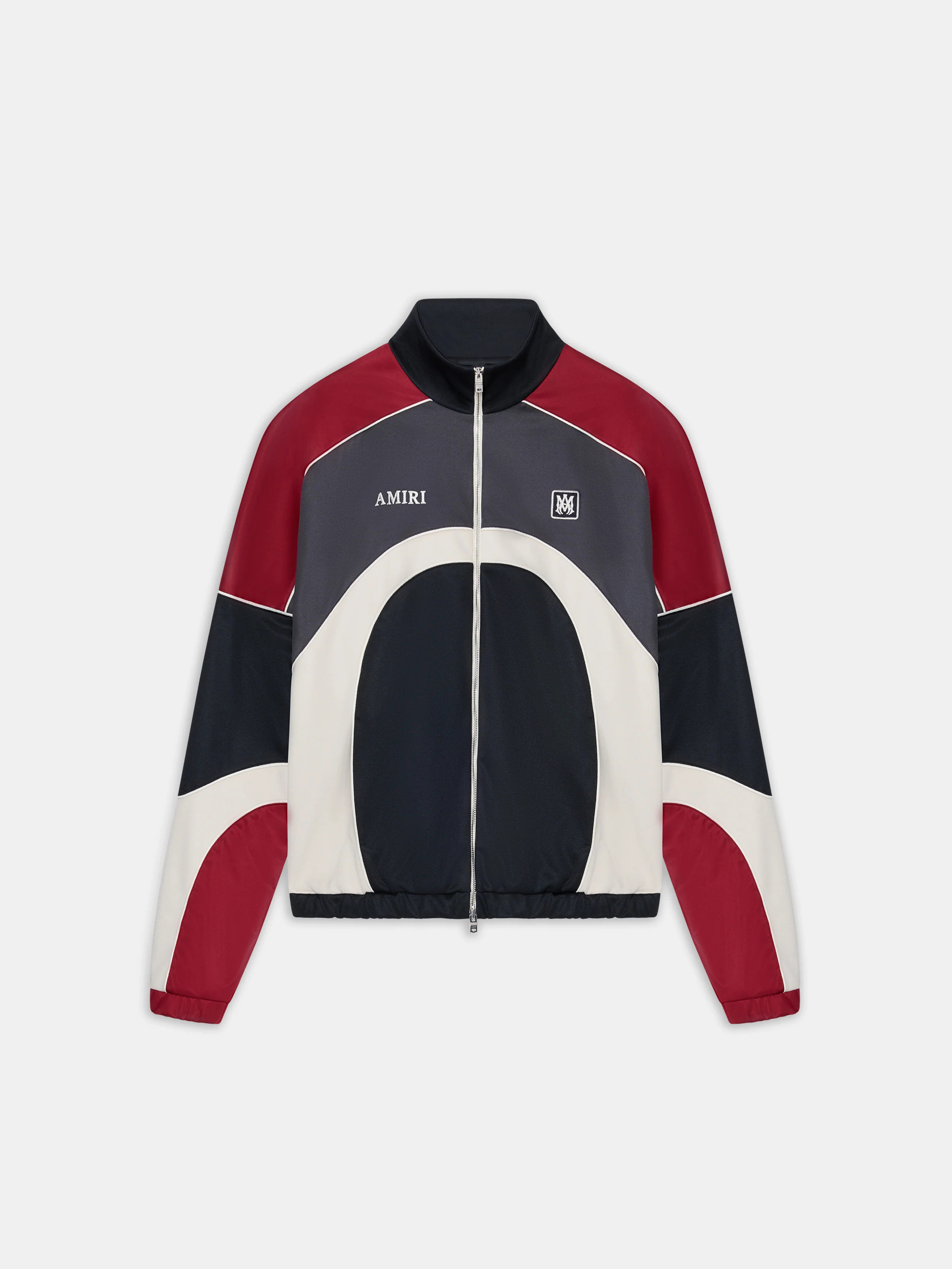 OVERSIZED PANEL TRACK JACKET - Black