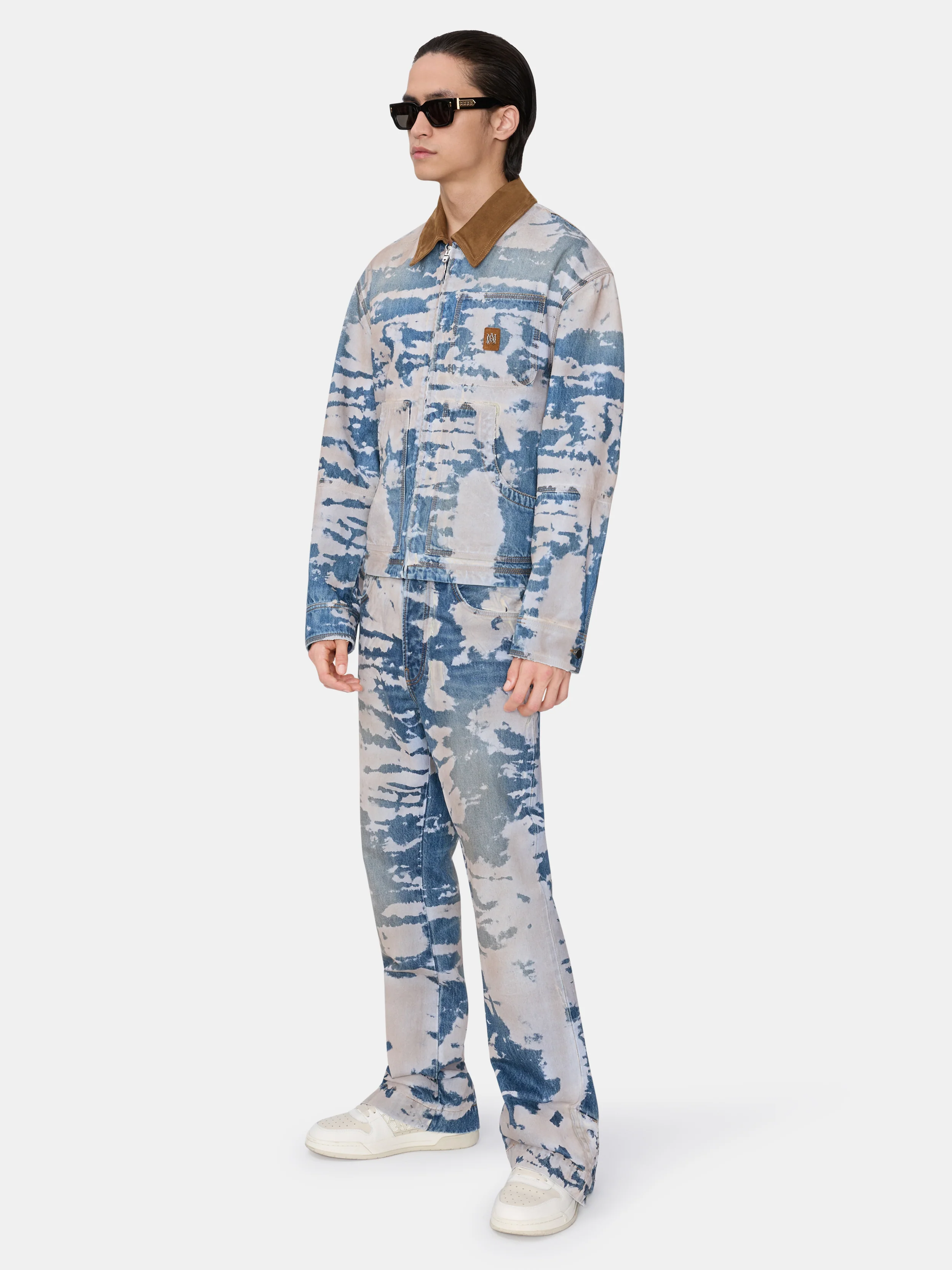 BLEACHED STRAIGHT FLARE JEAN - Bleach Out