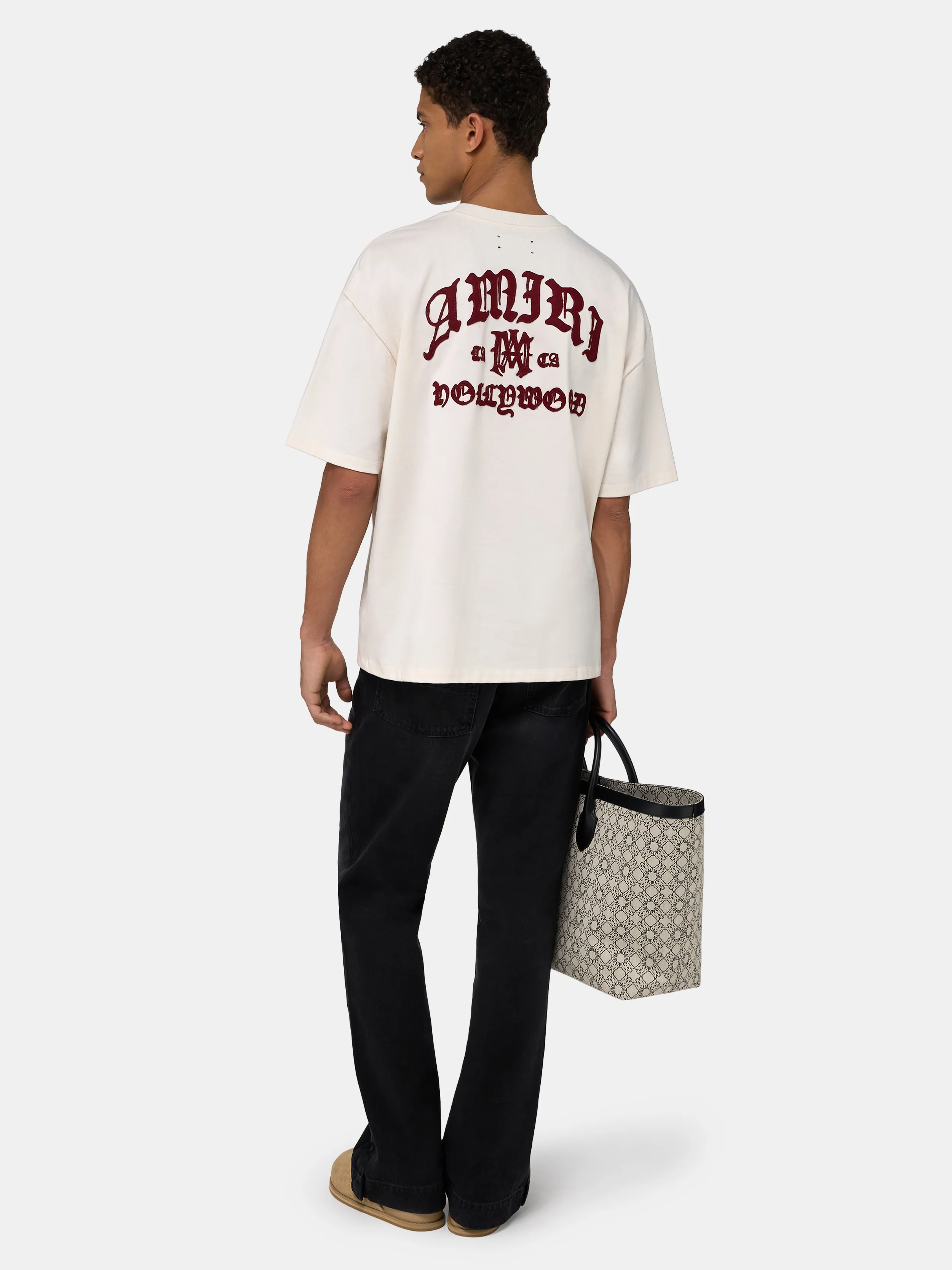 AMIRI HOLLYWOOD OVERSIZED TEE - Ivory