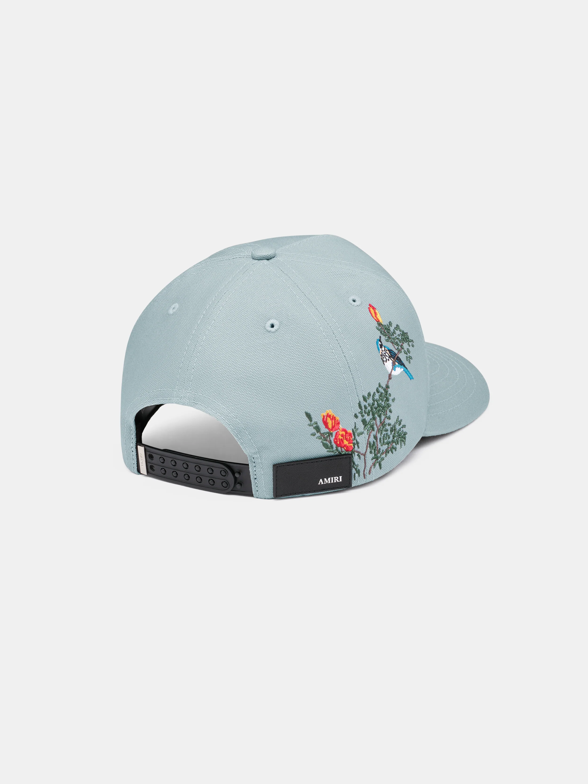 CHATEAU FLORAL COTTON HAT - Steel