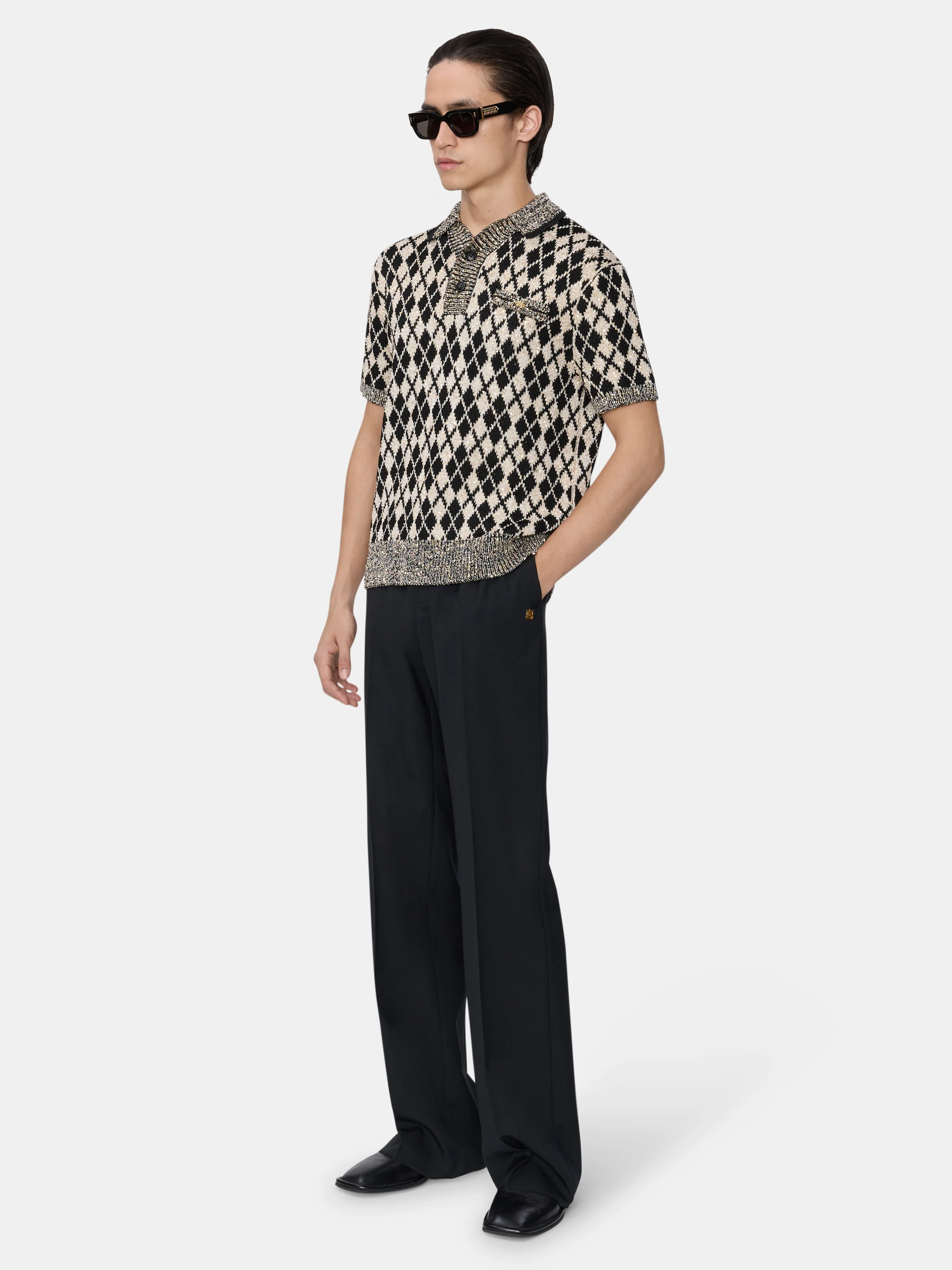 3984-argyle-polo-black-3.webp ARGYLE POLO - Black