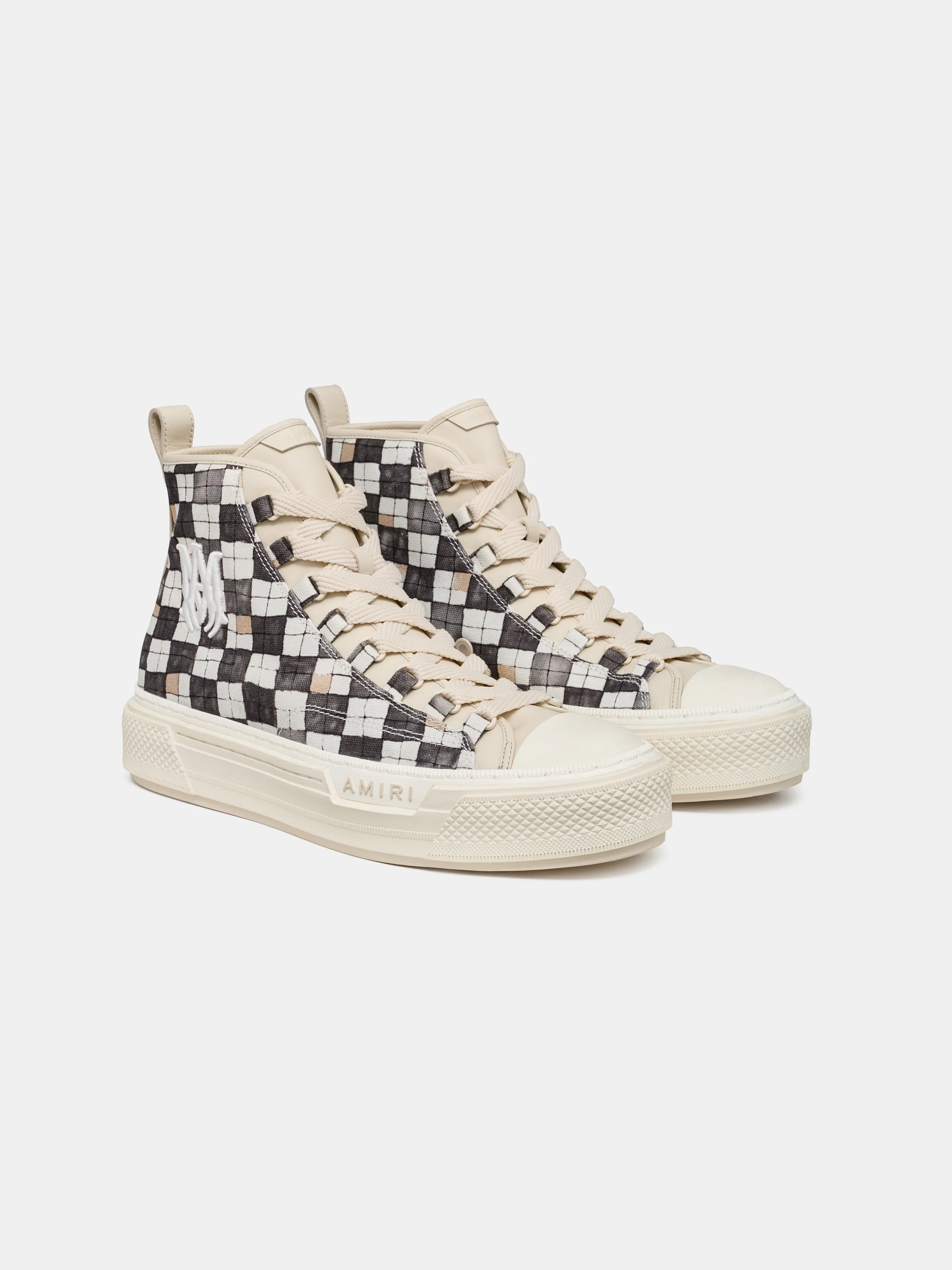 CHECKERED COURT HI - Black