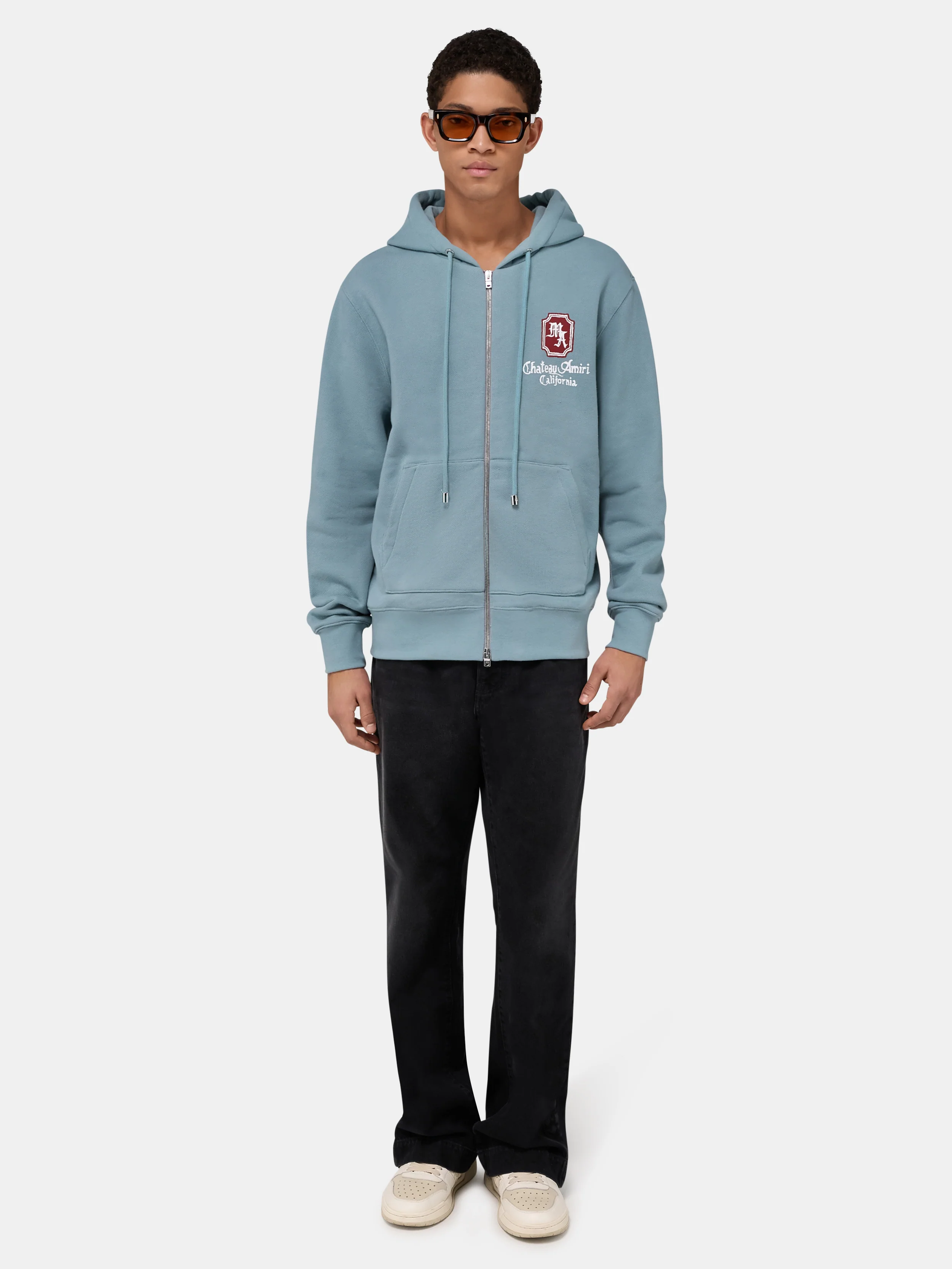 MA CHATEAU ZIP HOODIE - Steel
