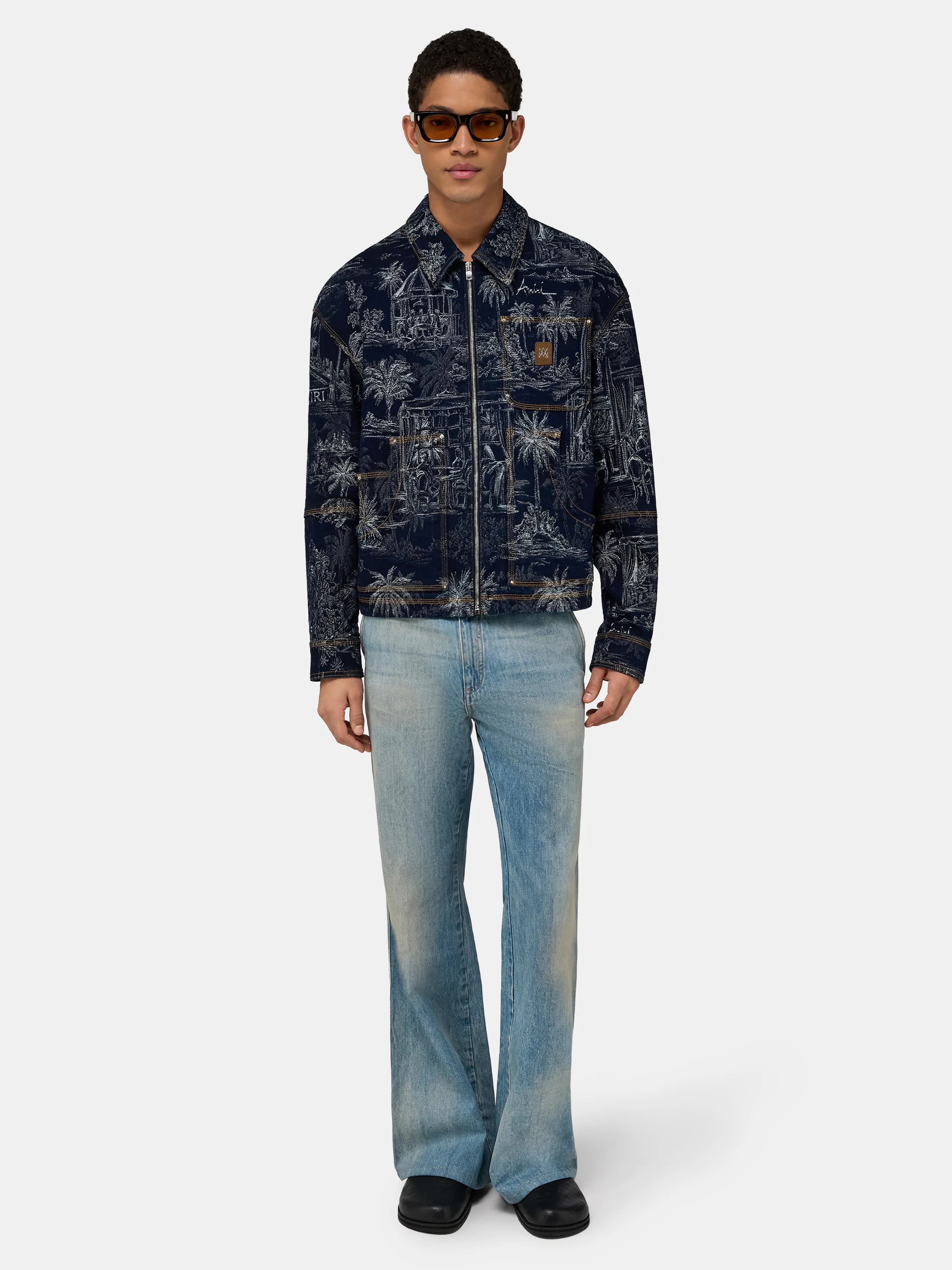 CHATEAU PALMS JACQUARD JACKET - Indigo