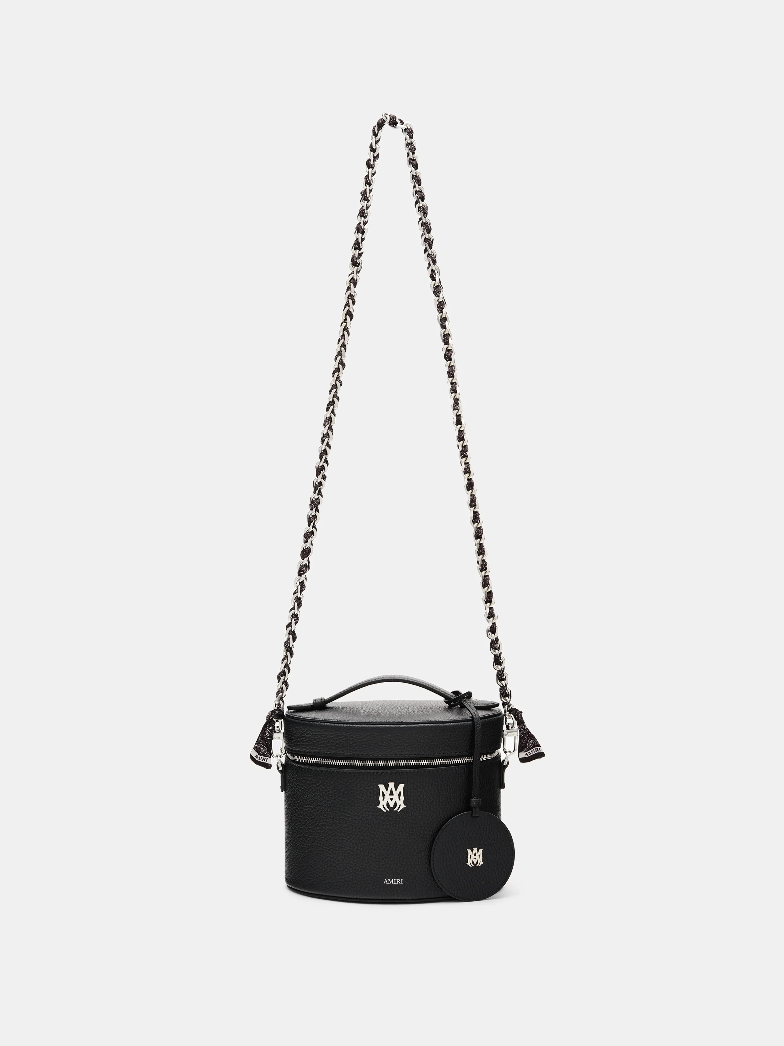 WOMENS - WOMEN'S BANDANA SILK CHAIN STRAP - Black Nickel