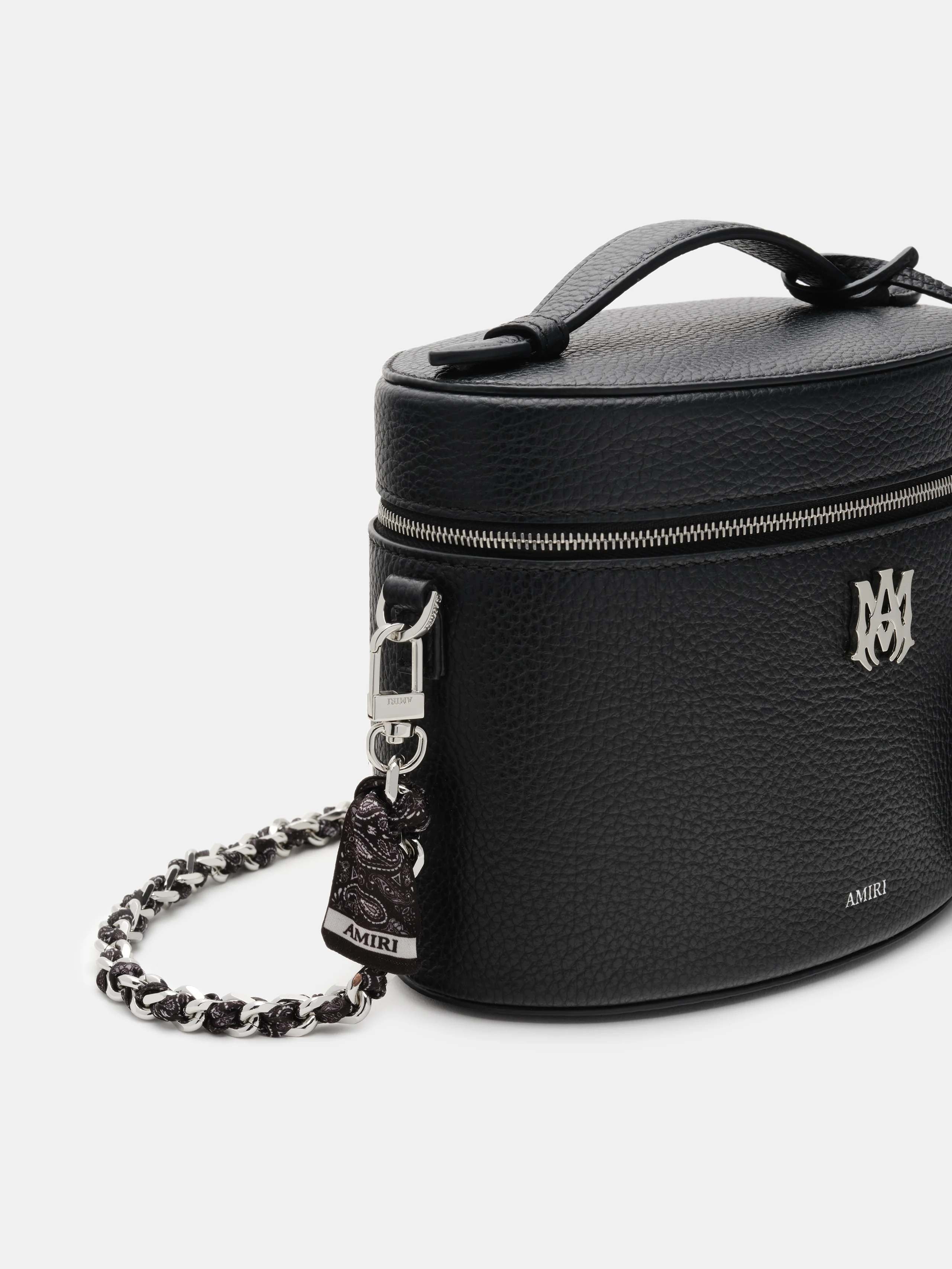 WOMENS - WOMEN'S BANDANA SILK CHAIN STRAP - Black Nickel