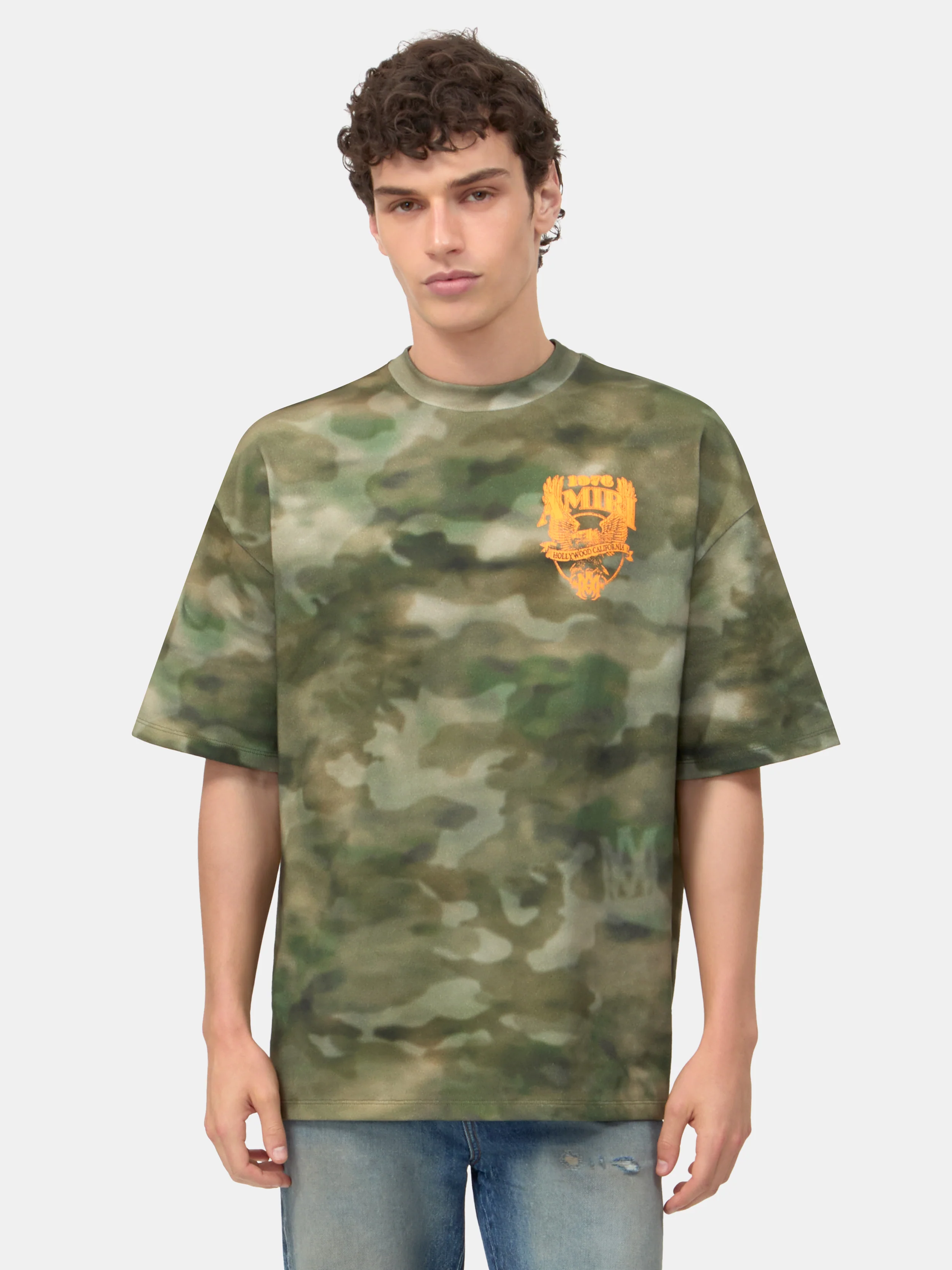 AMIRI EAGLE OVERSIZED TEE - Camo