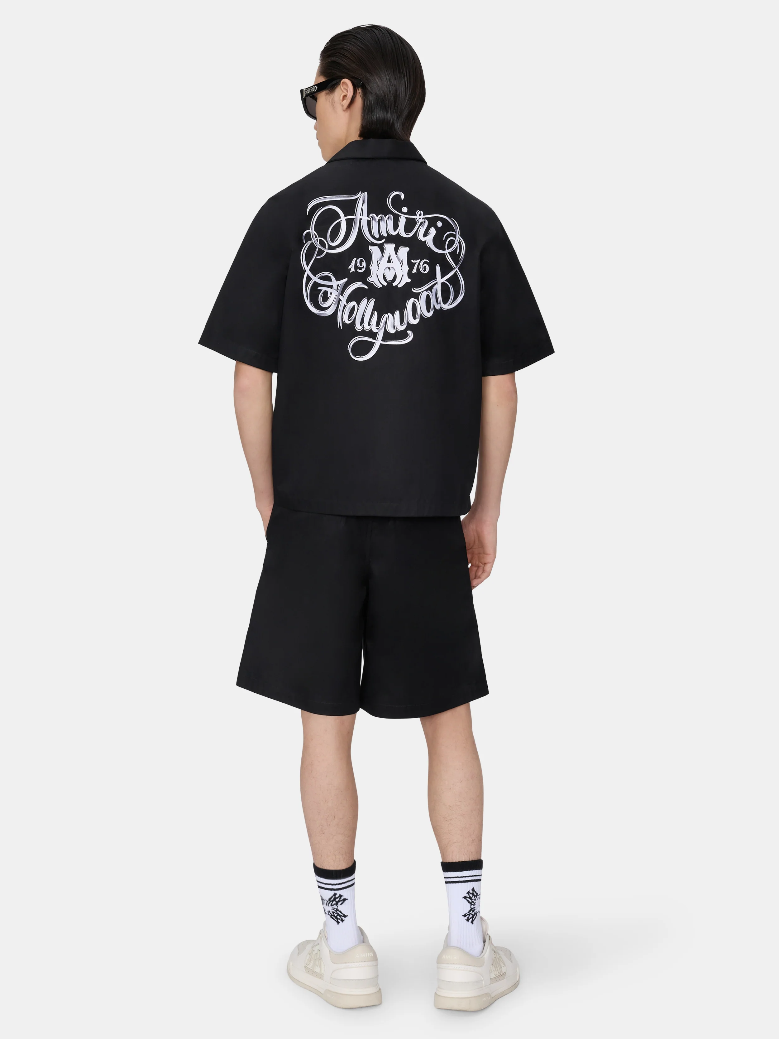 AMIRI HOLLYWOOD CAMP SHIRT - Black