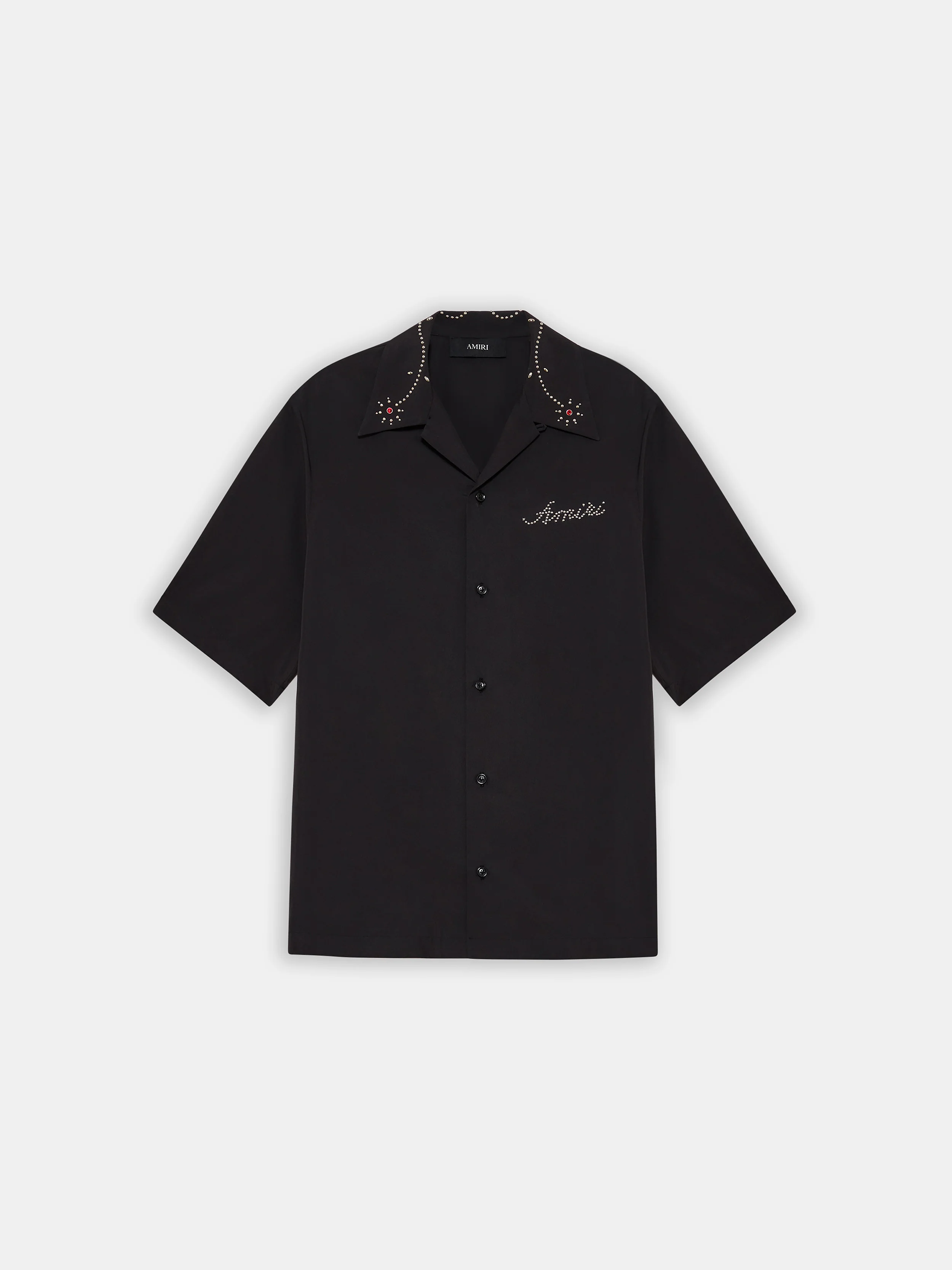 AMIRI STUD CAMP SHIRT - Black