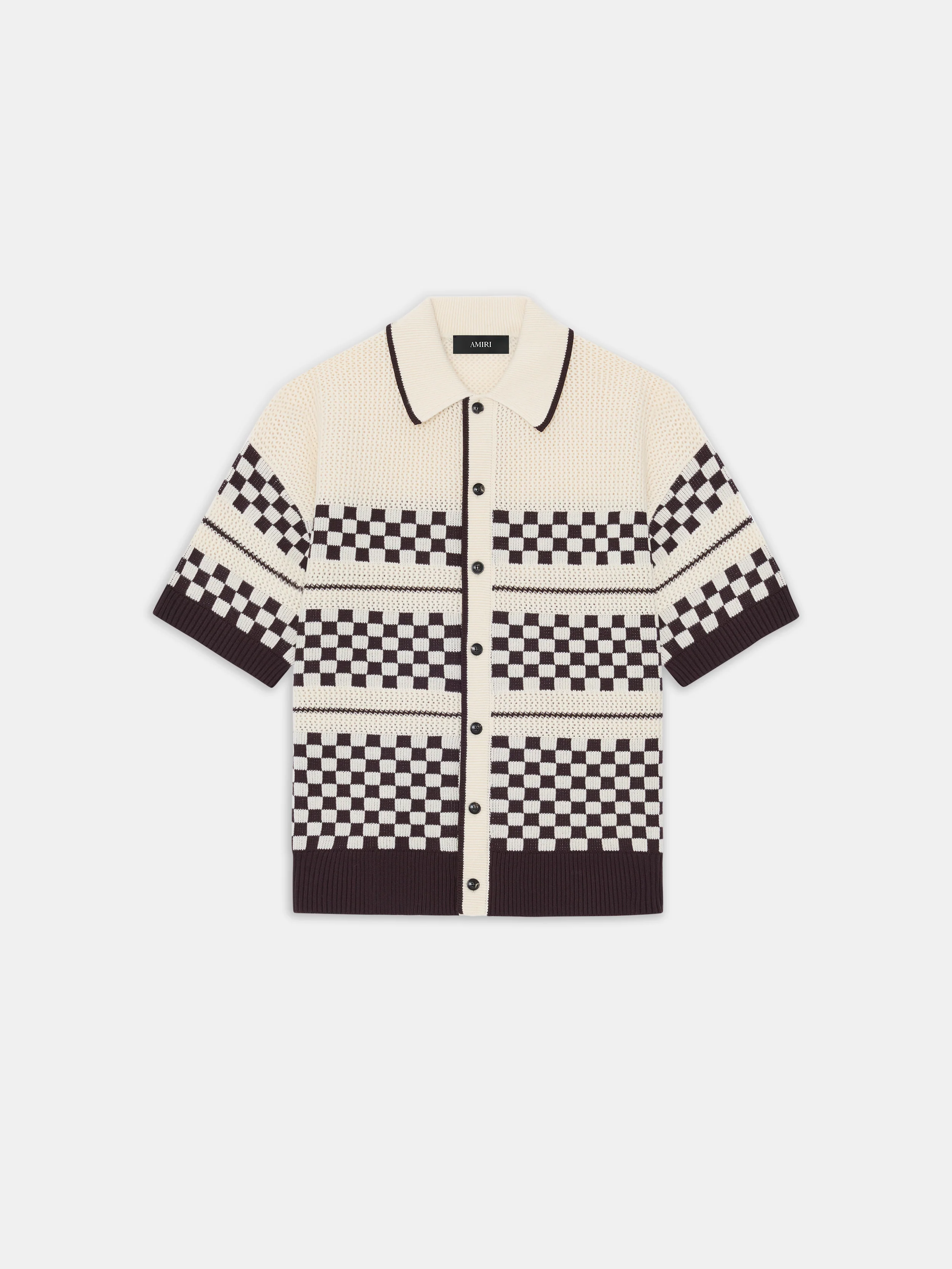 4695-checkered-mesh-shirt-alabaster-1.webp CHECKERED MESH SHIRT - Alabaster