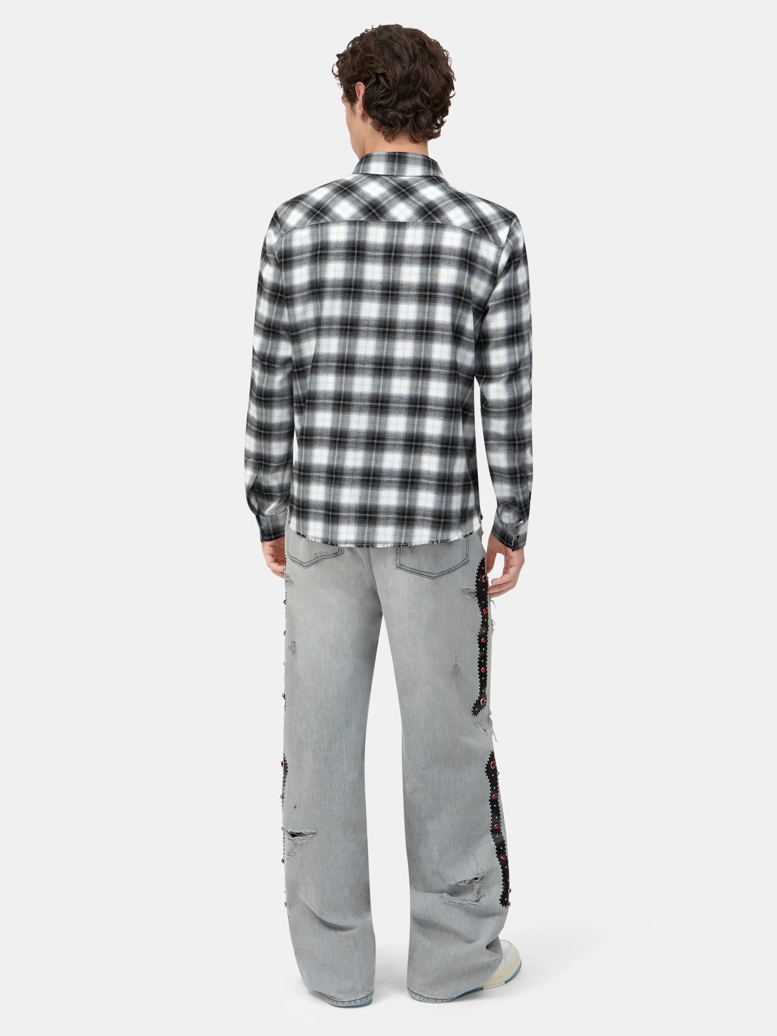 4744-bones-flannel-overshirt-black-4.webp BONES FLANNEL OVERSHIRT - Black