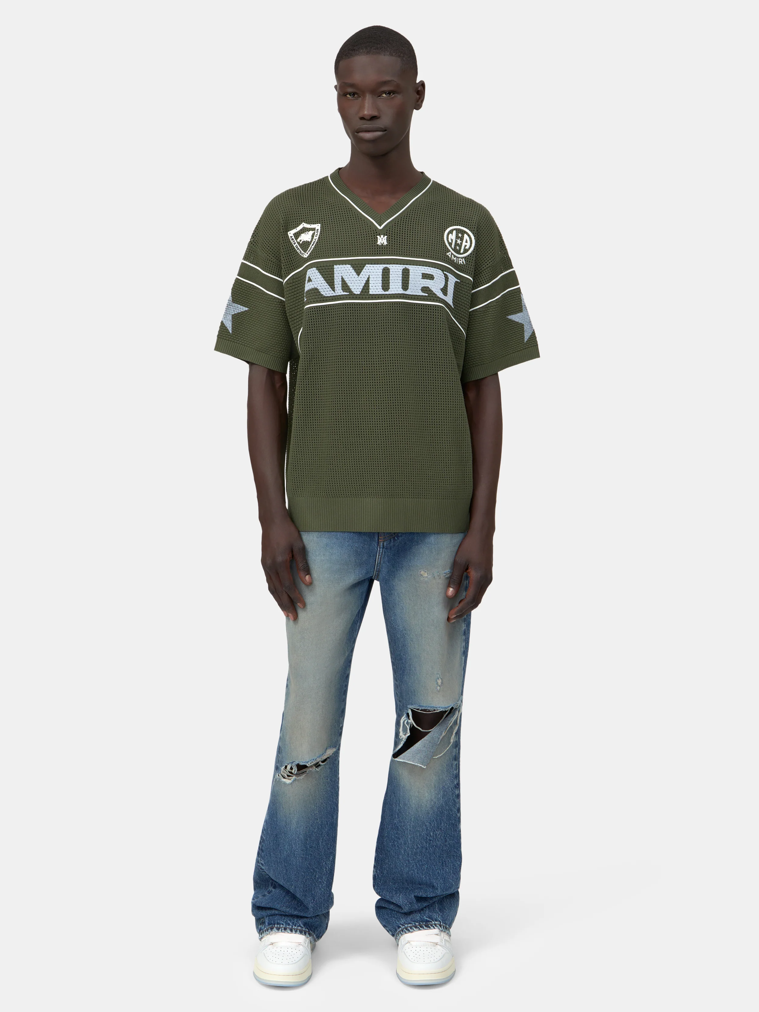 AMIRI SPORT JERSEY - Dark Sage