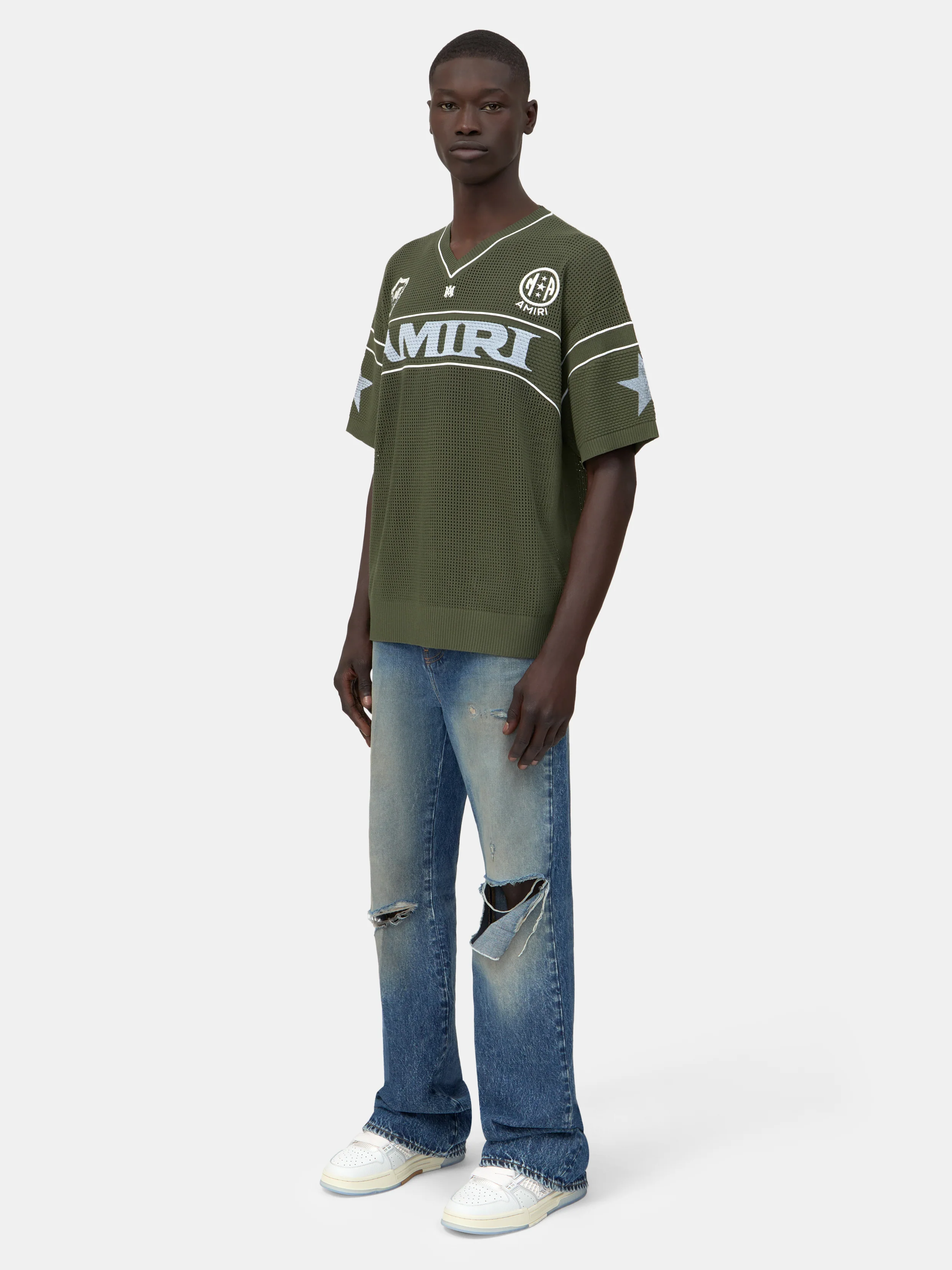 AMIRI SPORT JERSEY - Dark Sage
