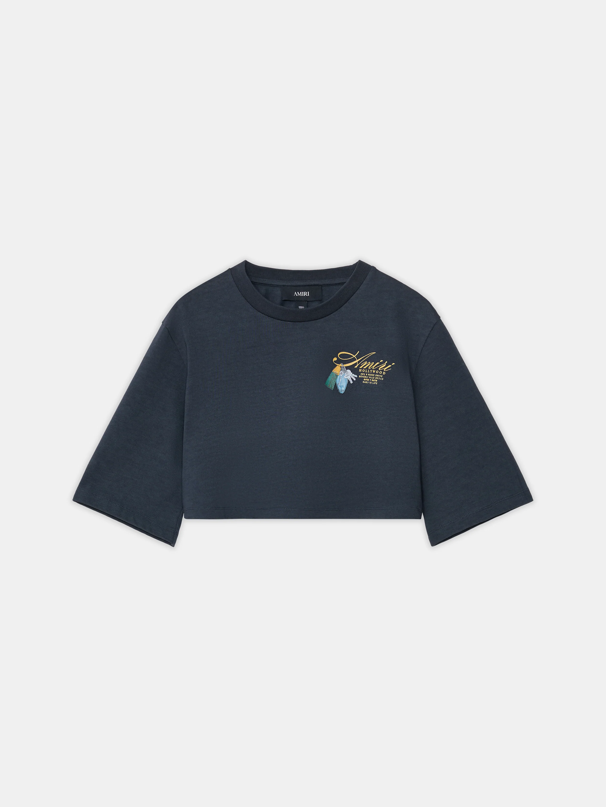WOMEN - WOMEN'S CHATEAU KEYS CROPPED TEE - Black