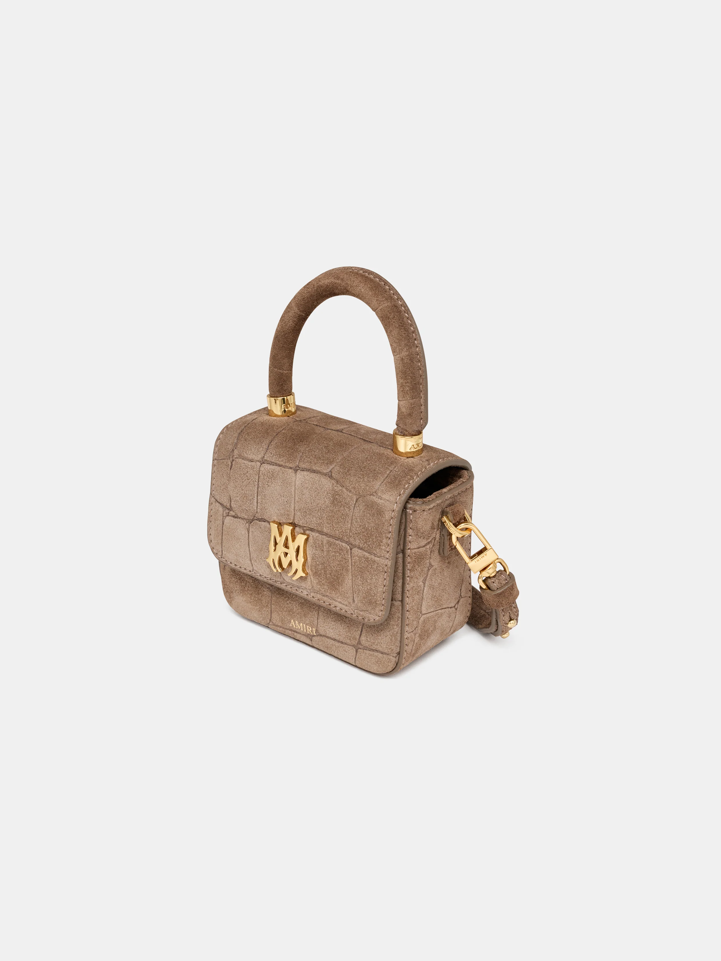 WOMEN - WOMEN'S CROC SUEDE NANO MA BAG - Dark Brown