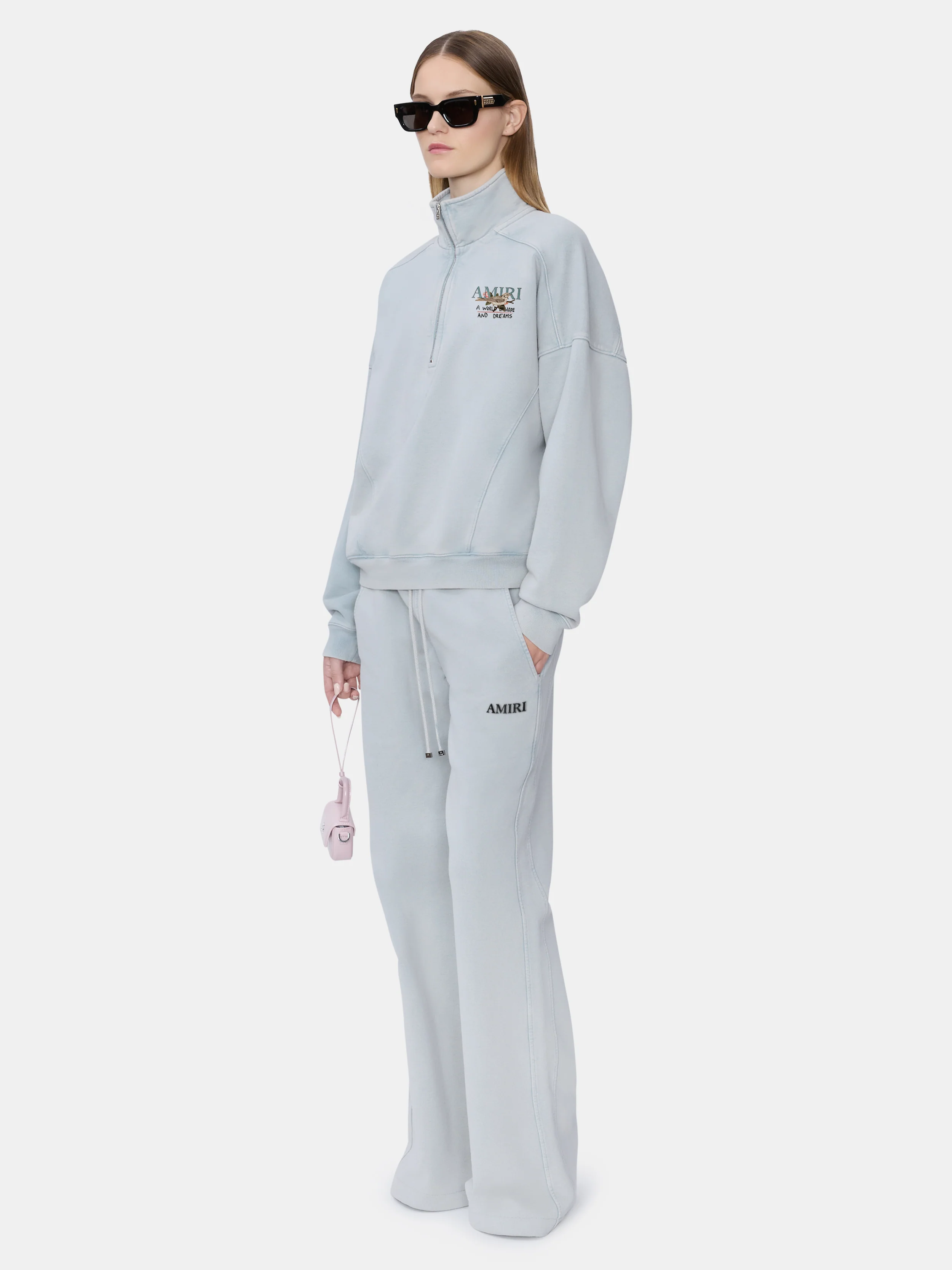 WOMEN - WOMEN'S HOPE AND DREAMS HALF ZIP CREW - Steel