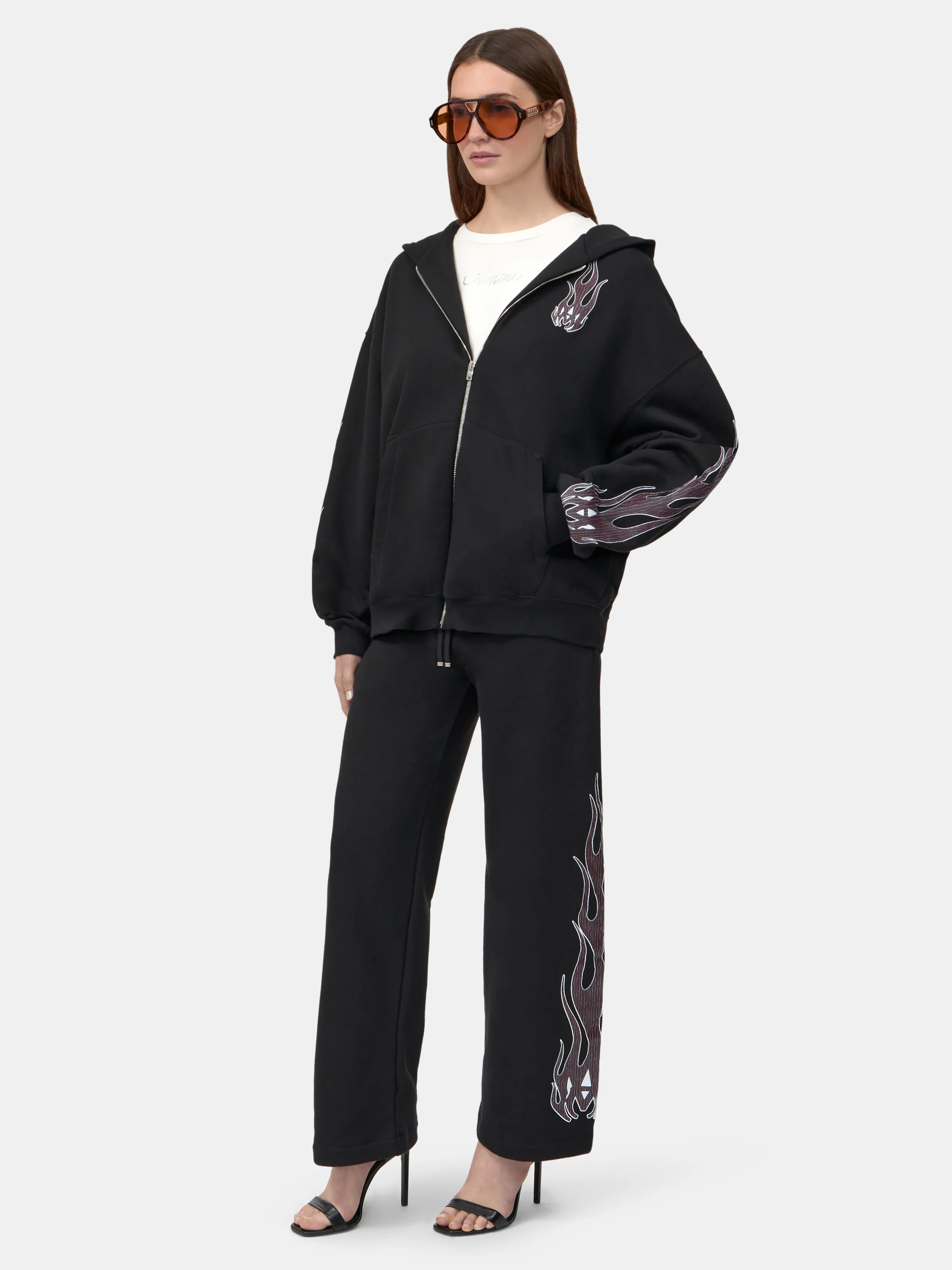 WOMEN - WOMEN'S MA FLAMES SWEATPANT - Black