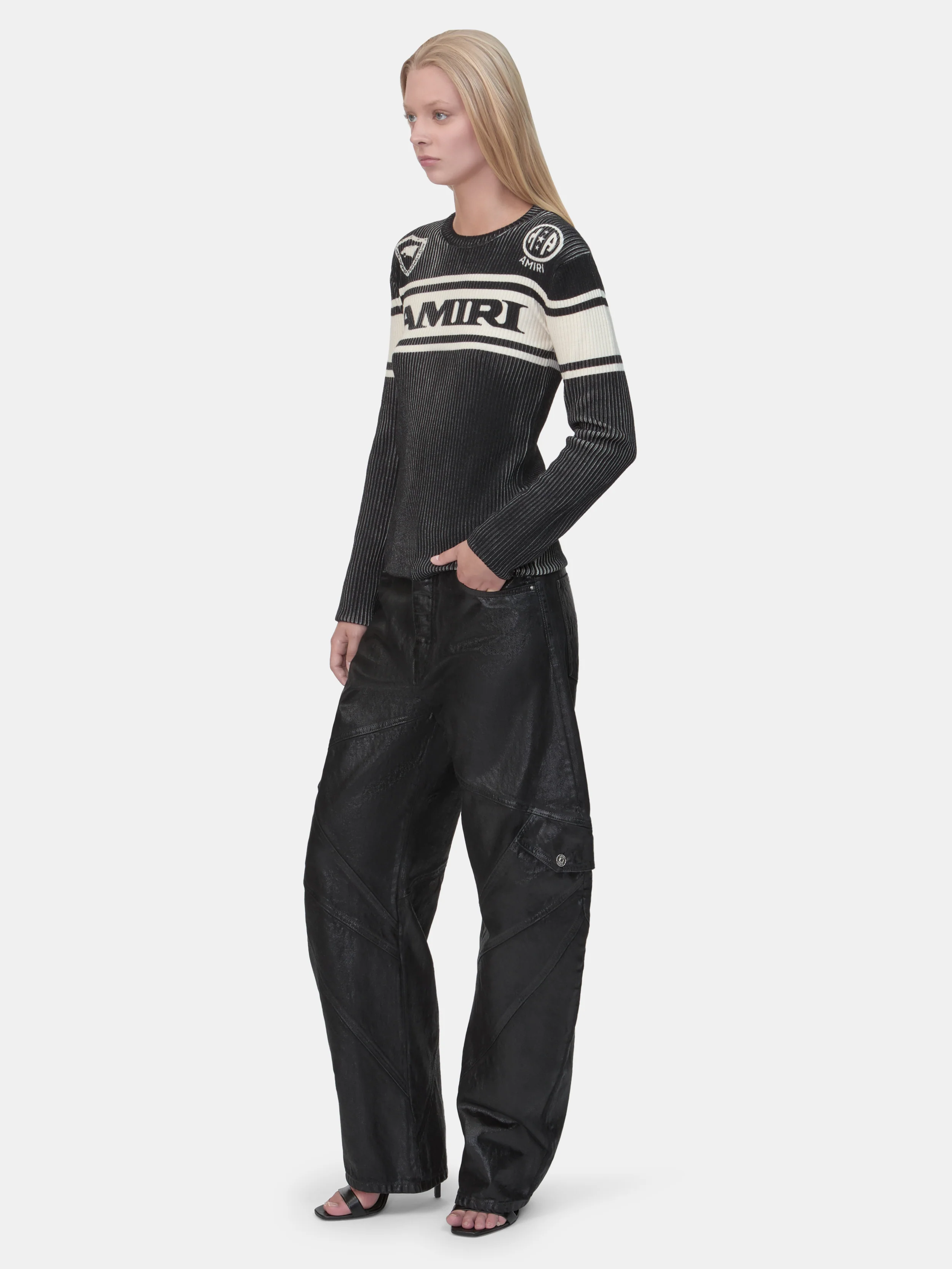 WOMEN - WOMEN'S AMIRI SPORT LONG SLEEVE TEE - Black