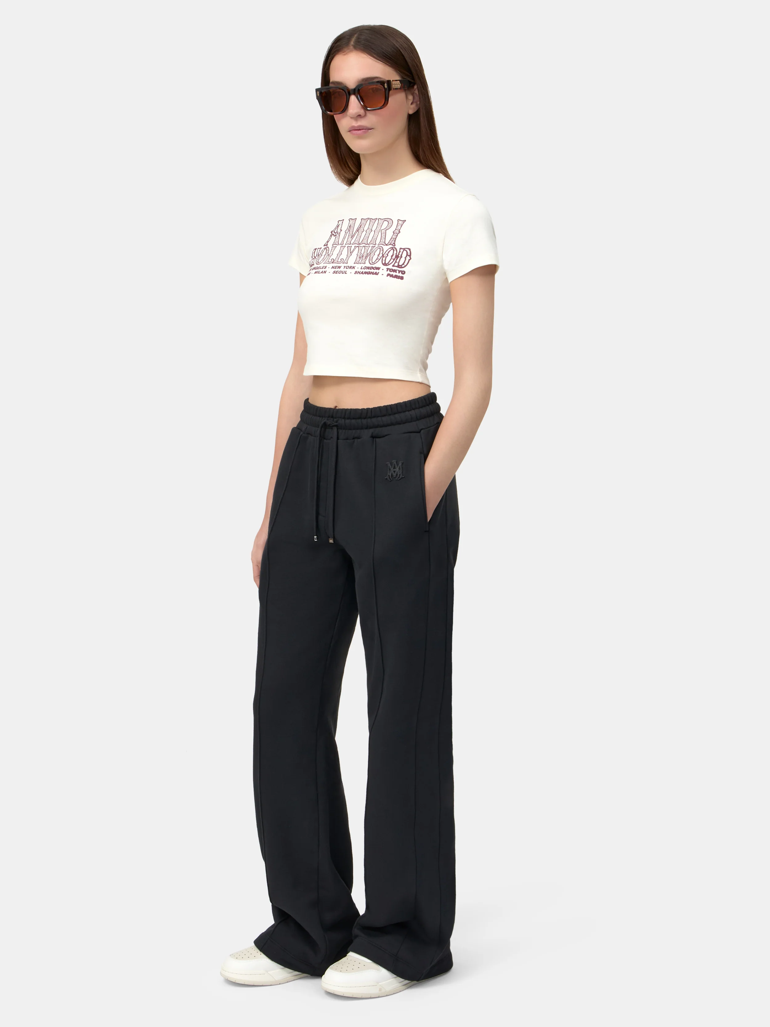 WOMEN - WOMEN'S AMIRI HOLLYWOOD BABY TEE - Linen