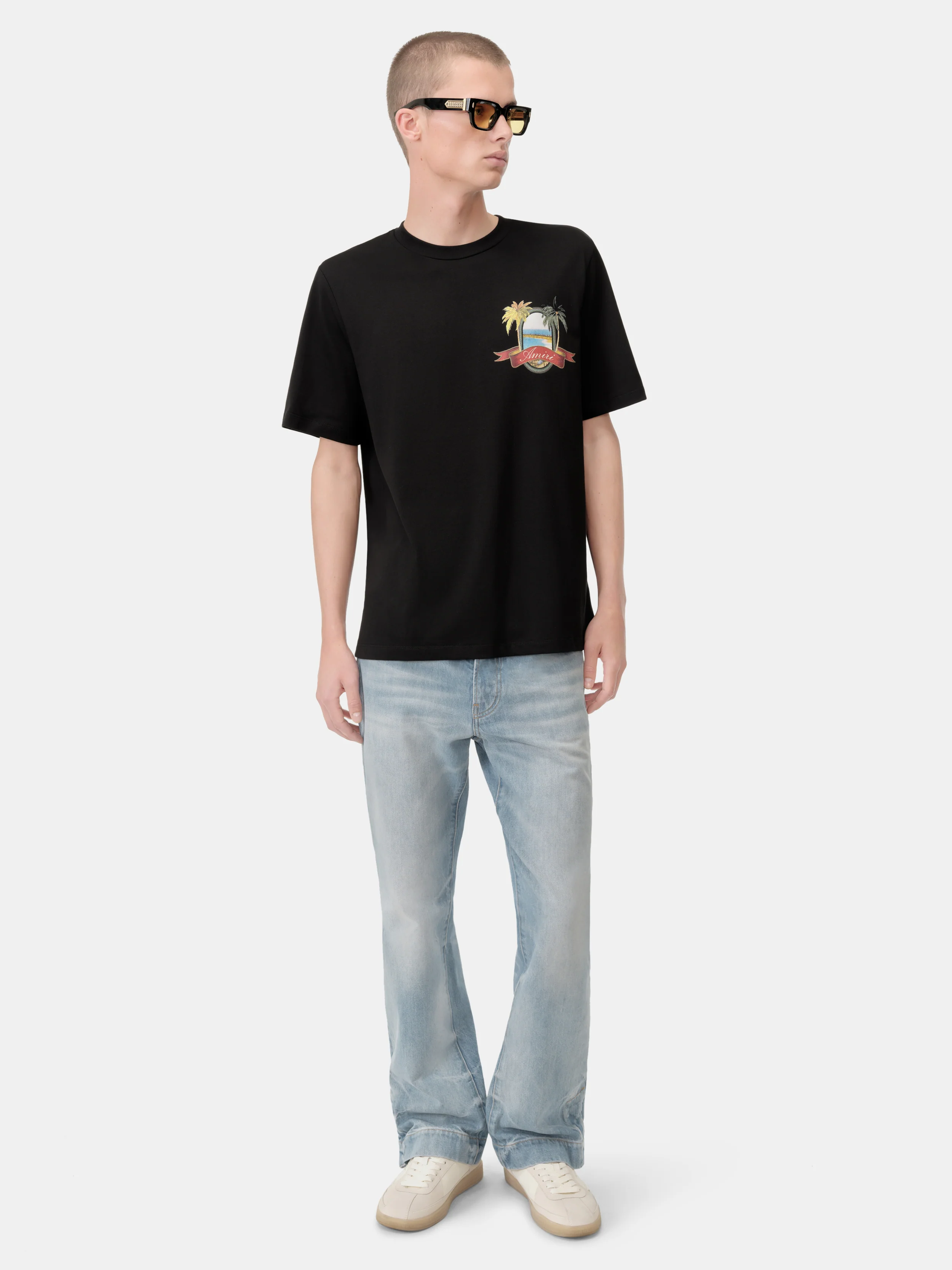 STRAIGHT FLARE JEAN - Faded Indigo