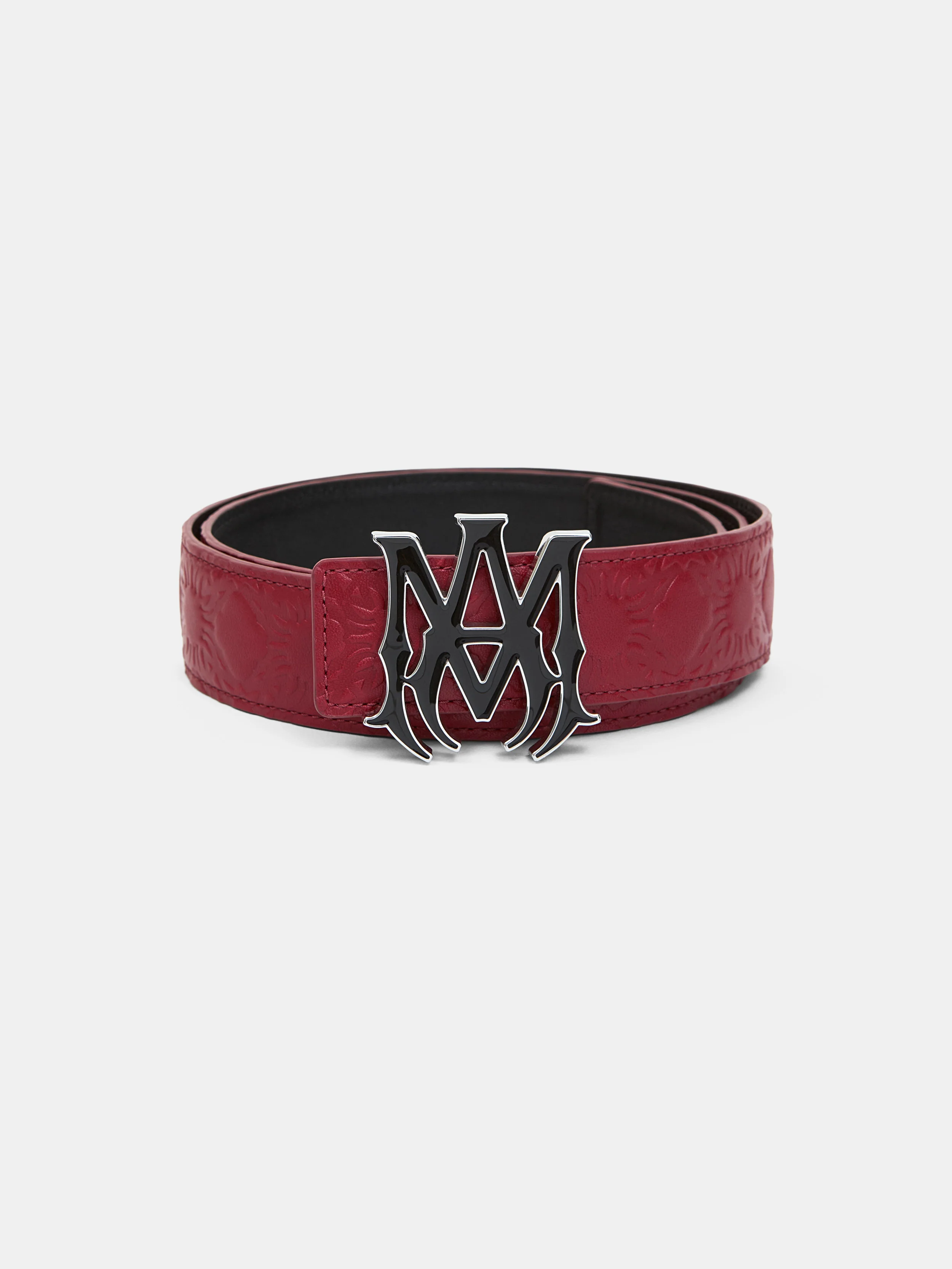 57-ma-quad-leather-4cm-belt-red-rose-1.webp MA QUAD LEATHER 4CM BELT - Red Rose