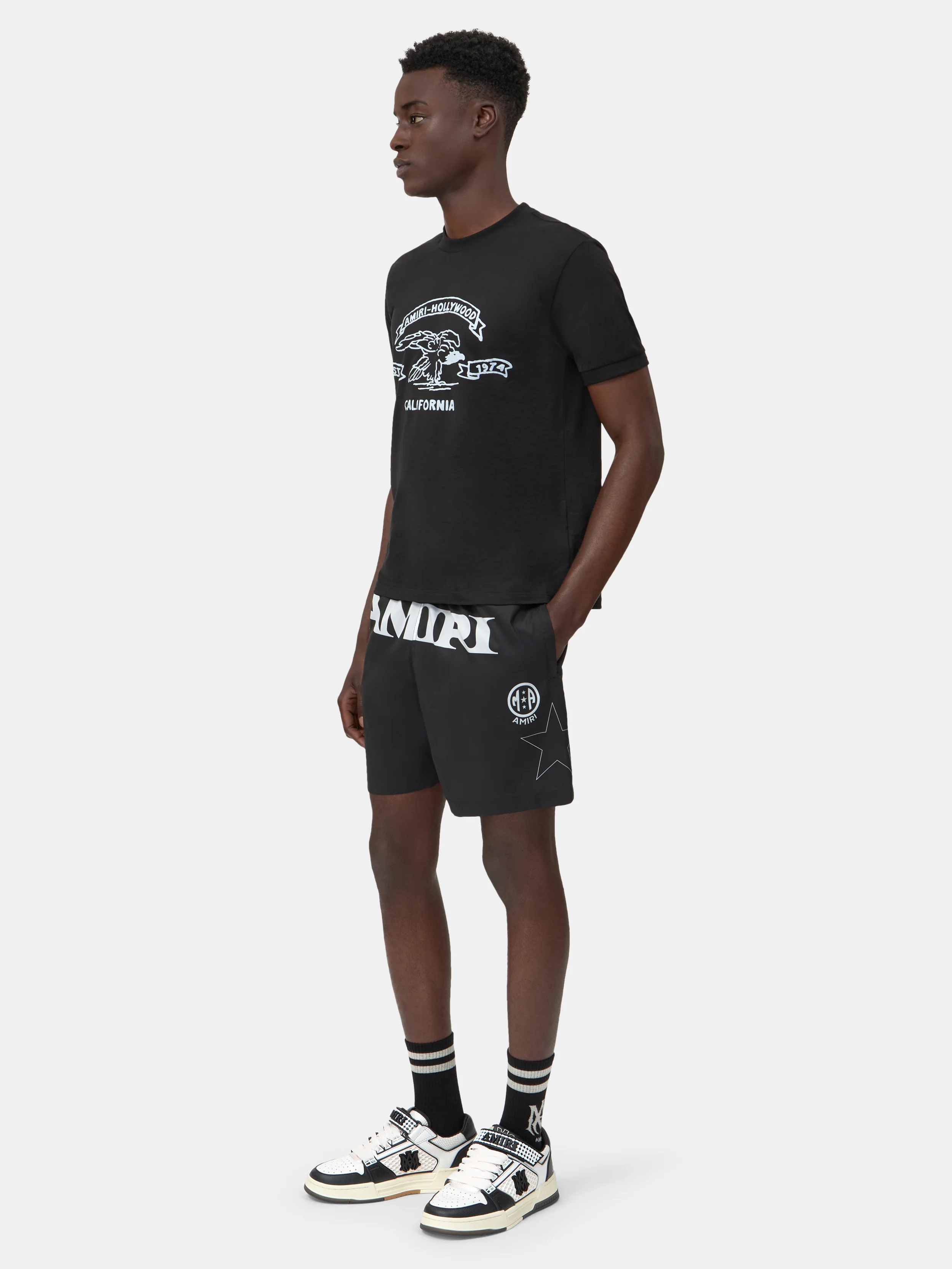 AMIRI SPORT SWIM TRUNK - Black