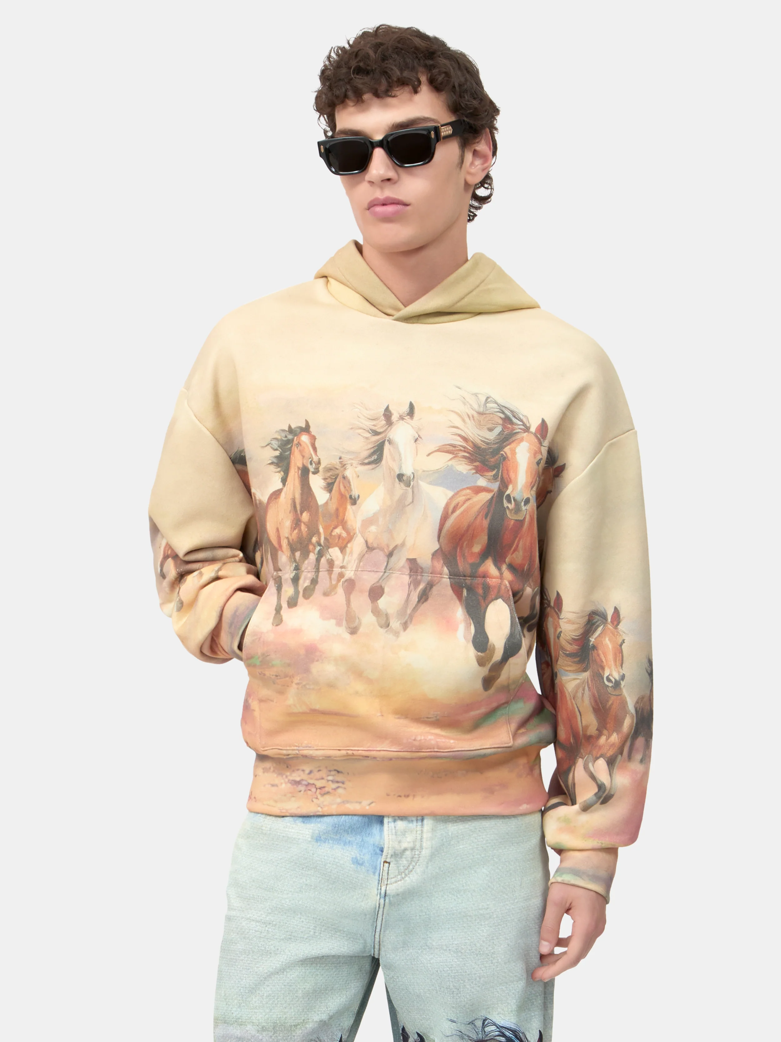 HORSES BAGGY JEAN - Cloud Blue