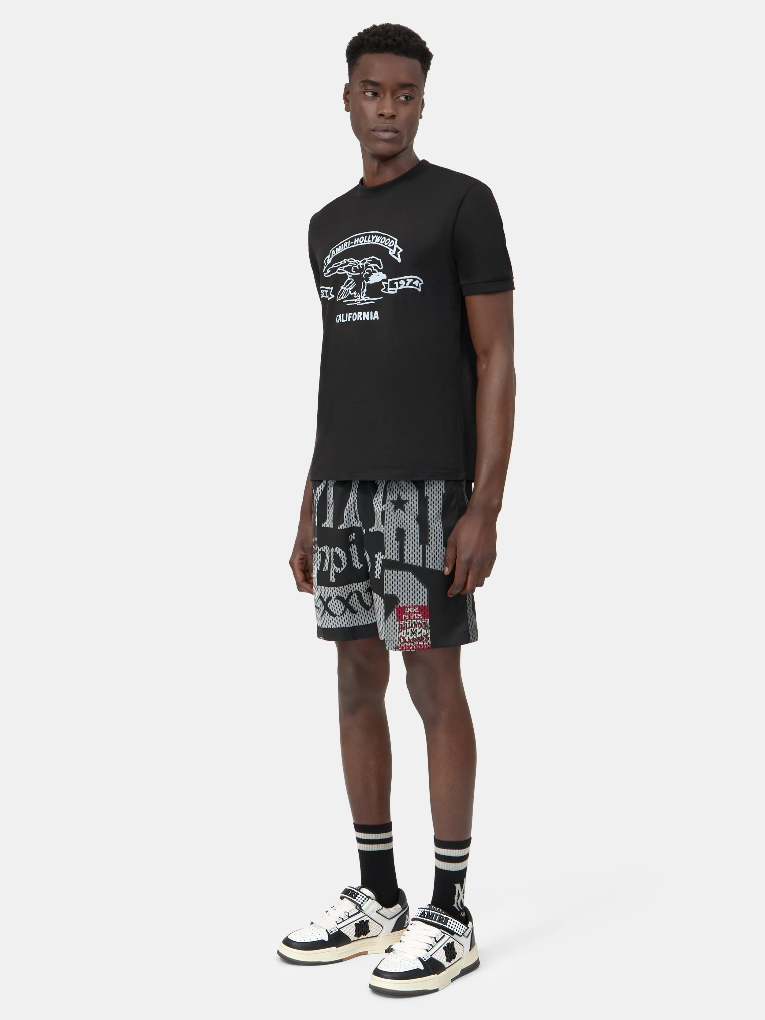 SPLICED SWIM TRUNK - Black