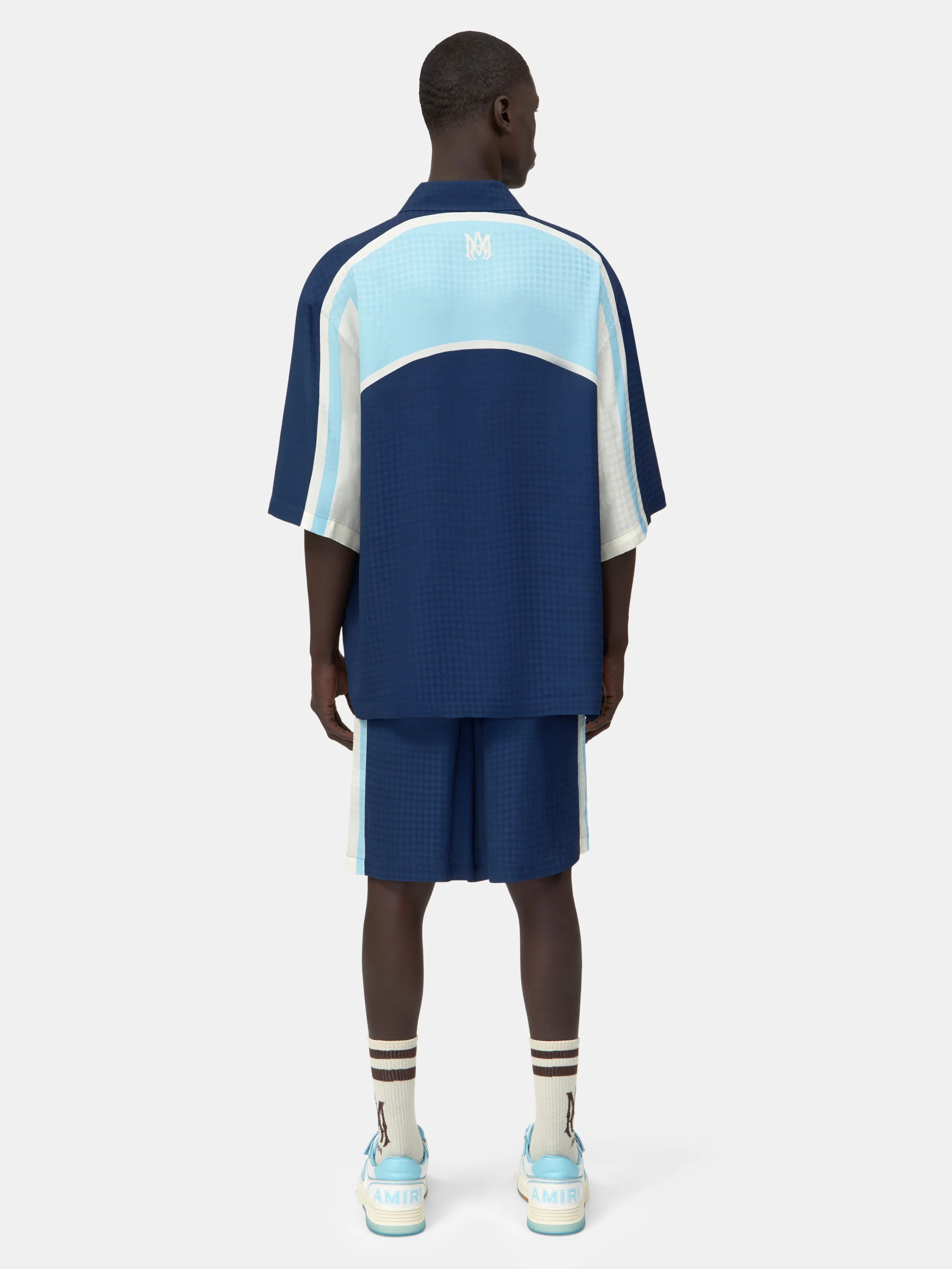 MA QUAD PANEL OVERSIZED CAMP SHIRT - Midnight Blue