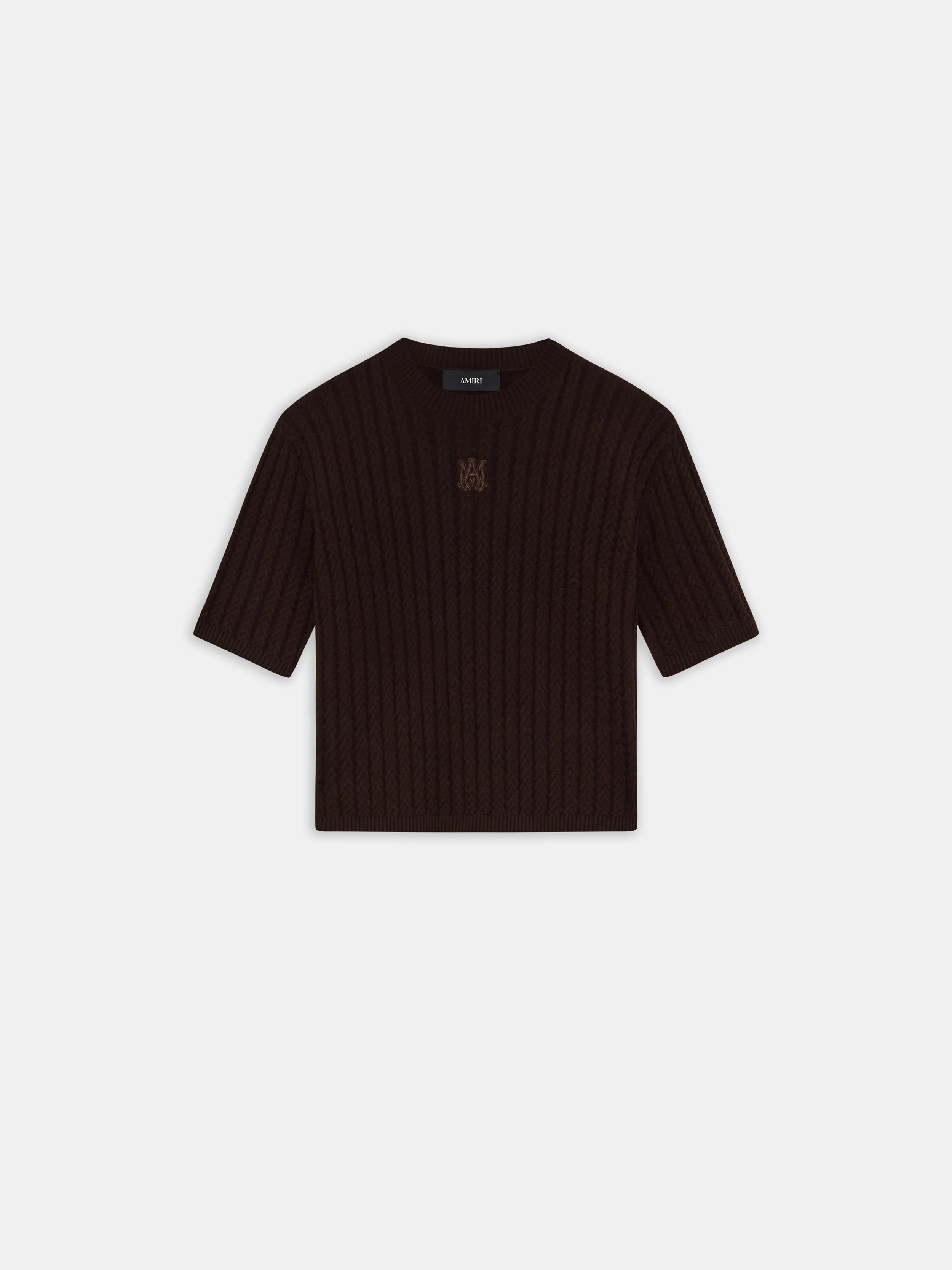 WOMEN - WOMEN'S MA CABLE KNIT TEE - Dark Brown