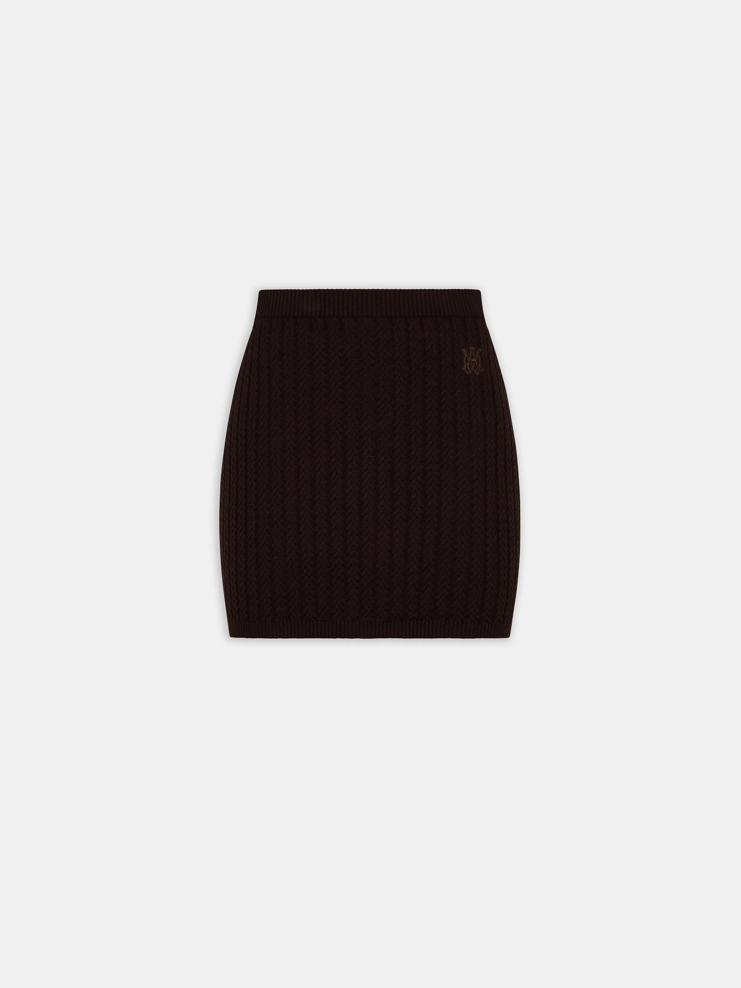 WOMEN - WOMEN'S MA CABLE KNIT SKIRT - Dark Brown
