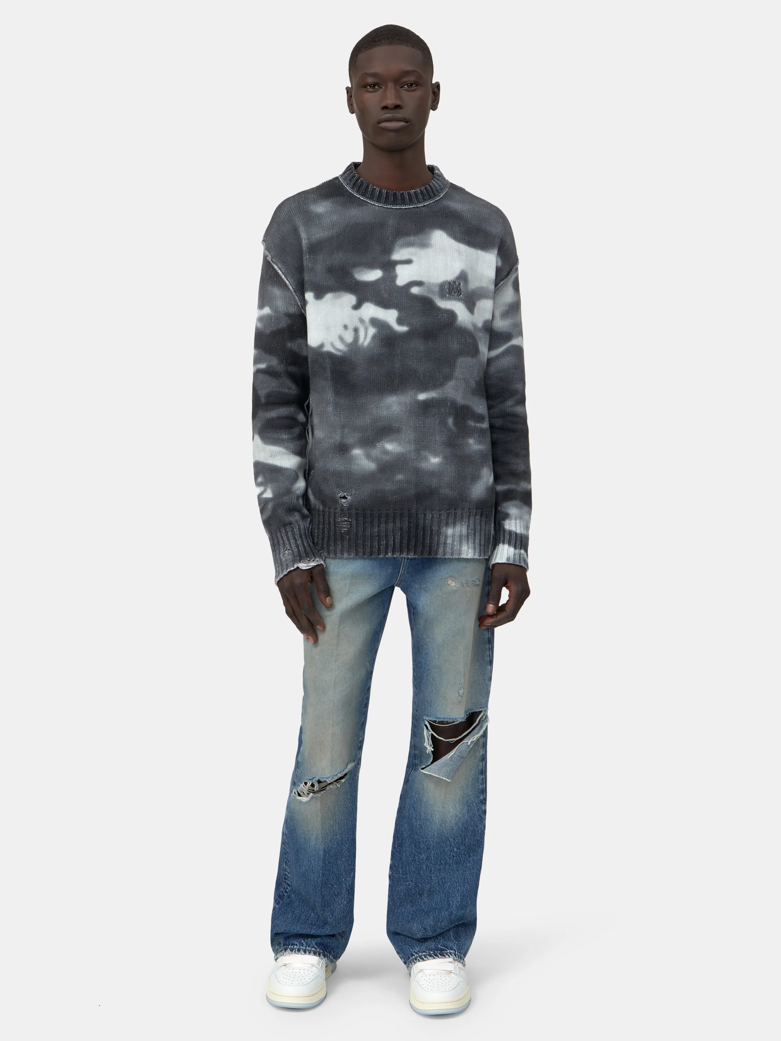 CAMO SWEATER - Grey