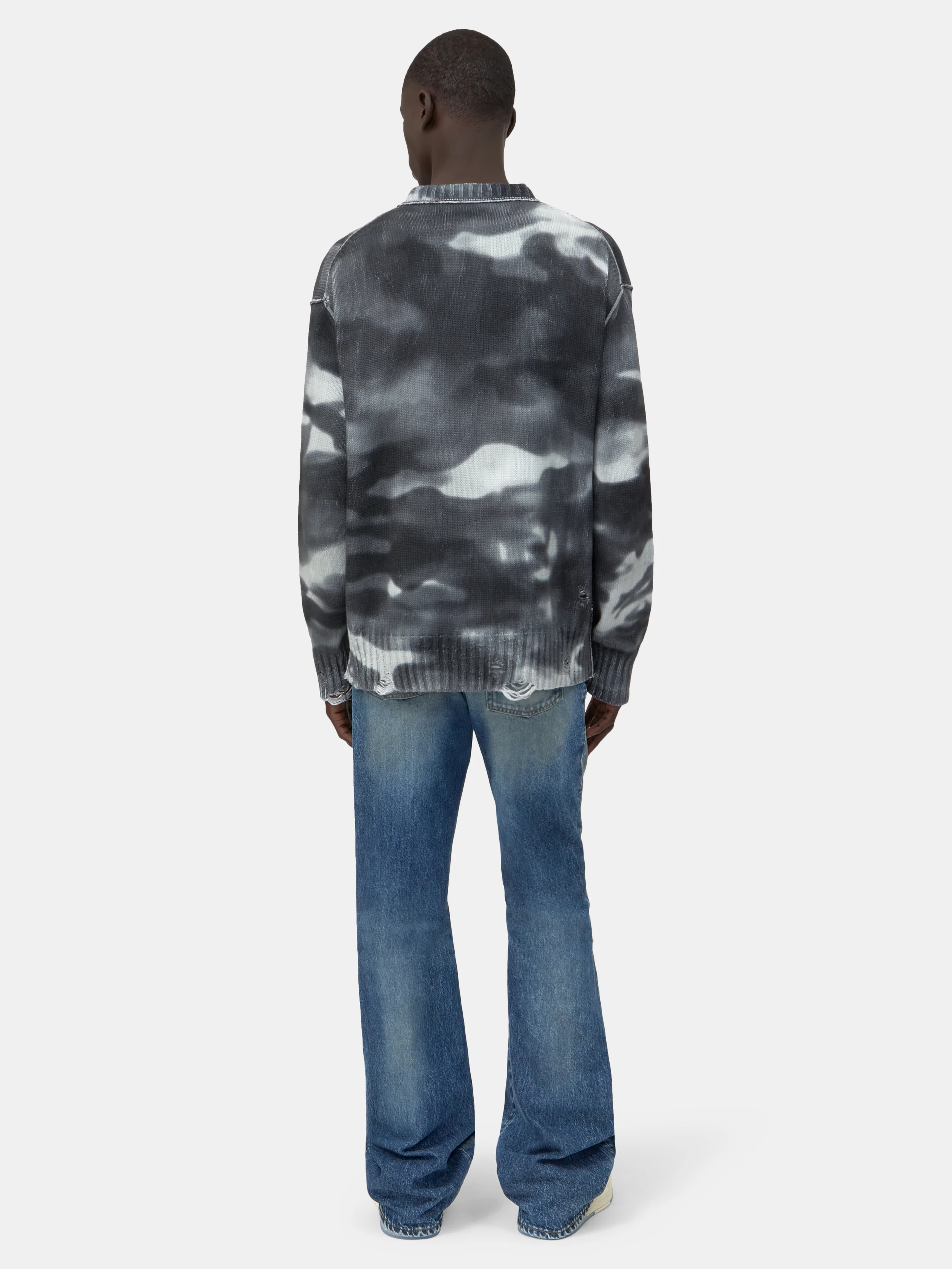 CAMO SWEATER - Grey