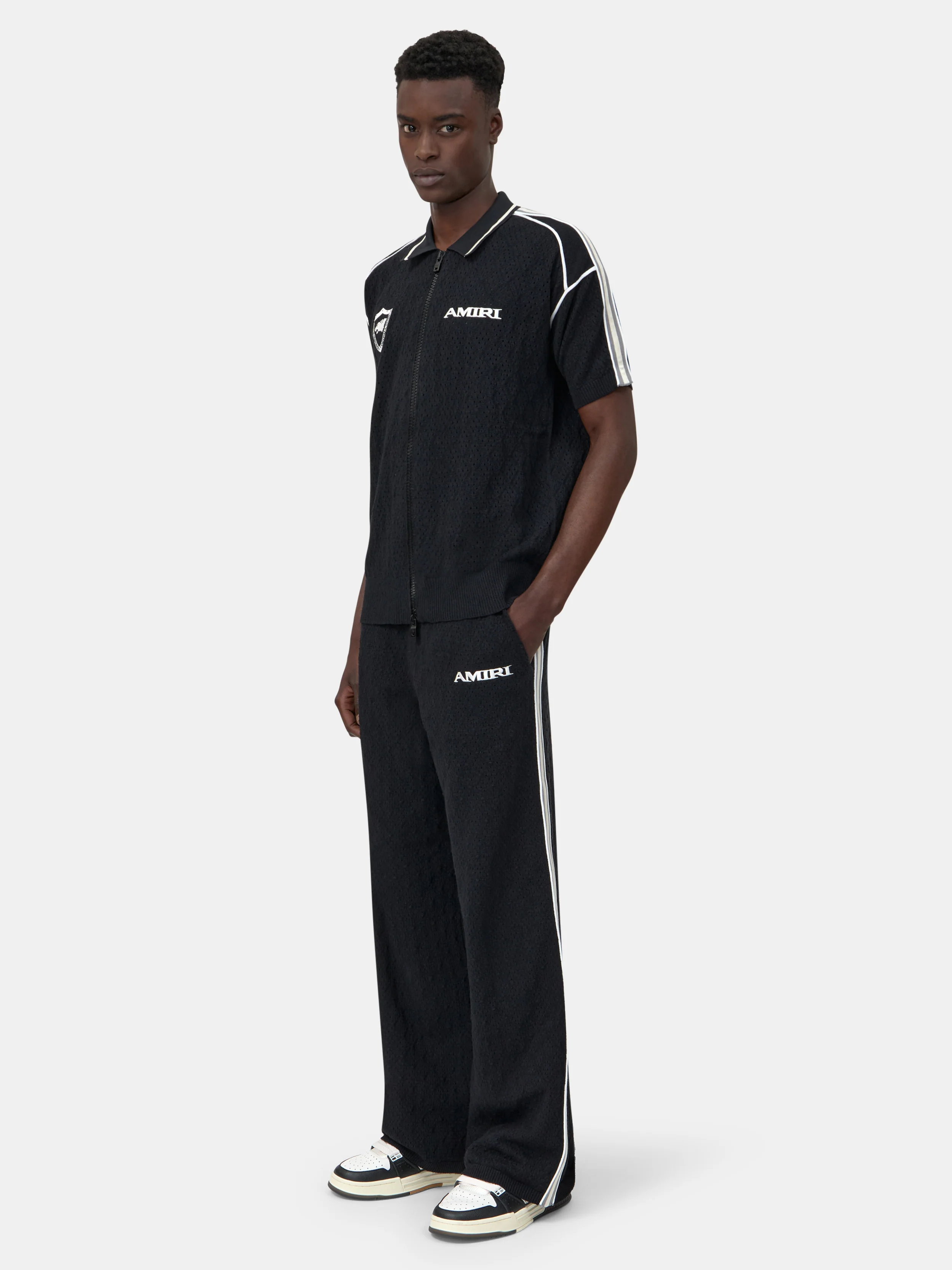 AMIRI SPORT ZIP SHIRT - Black