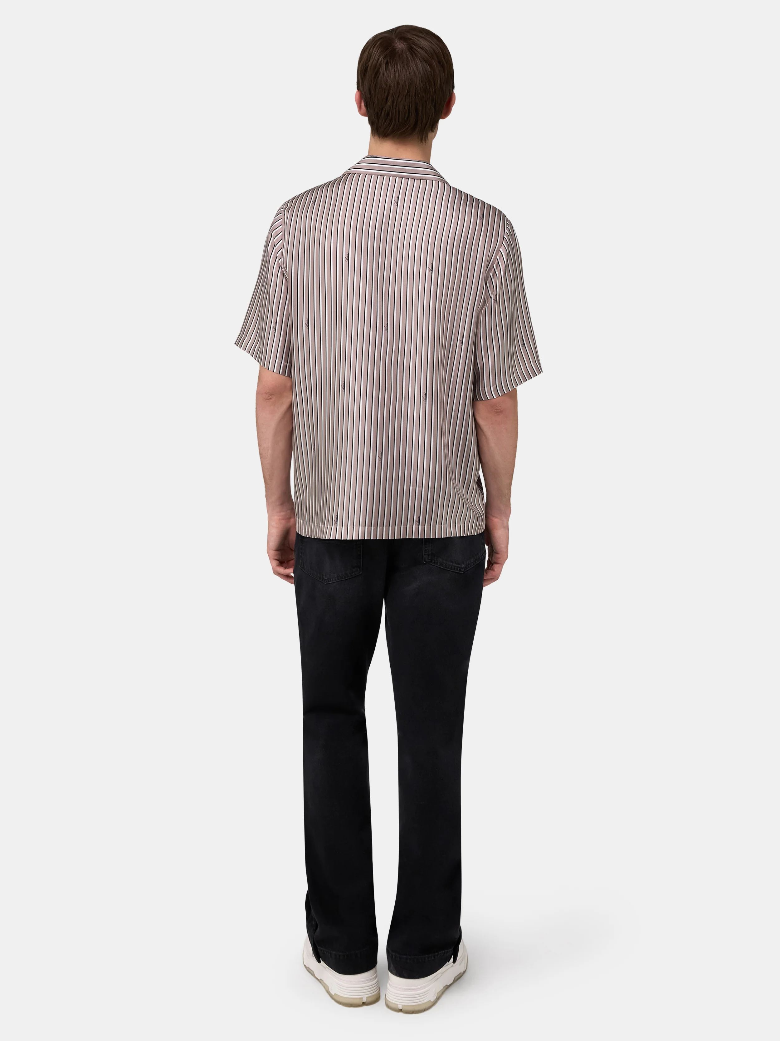 AMIRI SCRIPT BOWLING SHIRT - Mocha
