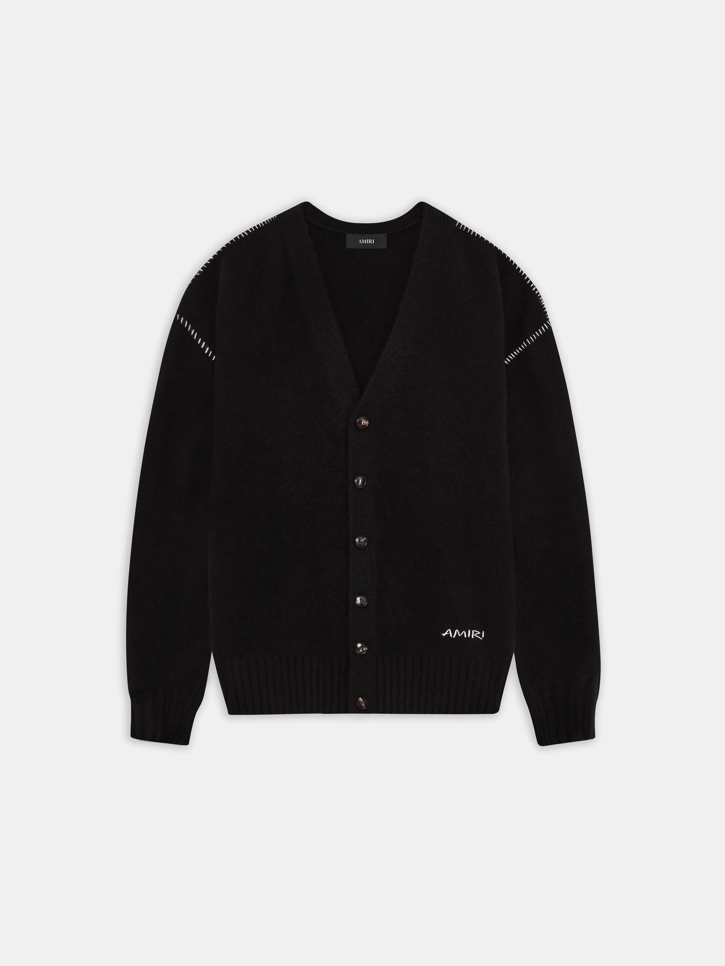 WOMEN - WOMEN'S AMIRI WHIP STITCH CARDIGAN - Black