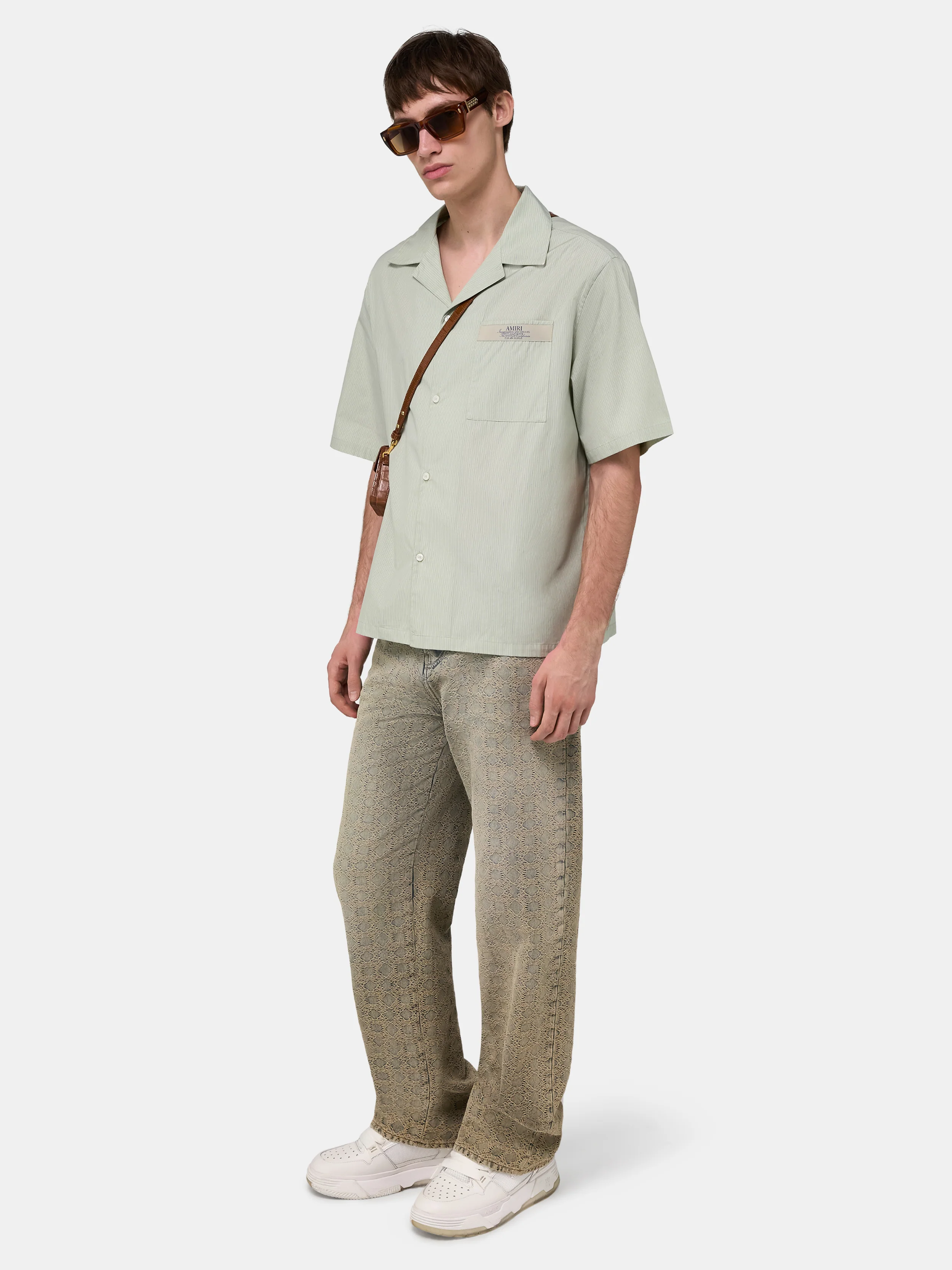 AMIRI SPIRIT BOX CAMP SHIRT - Green