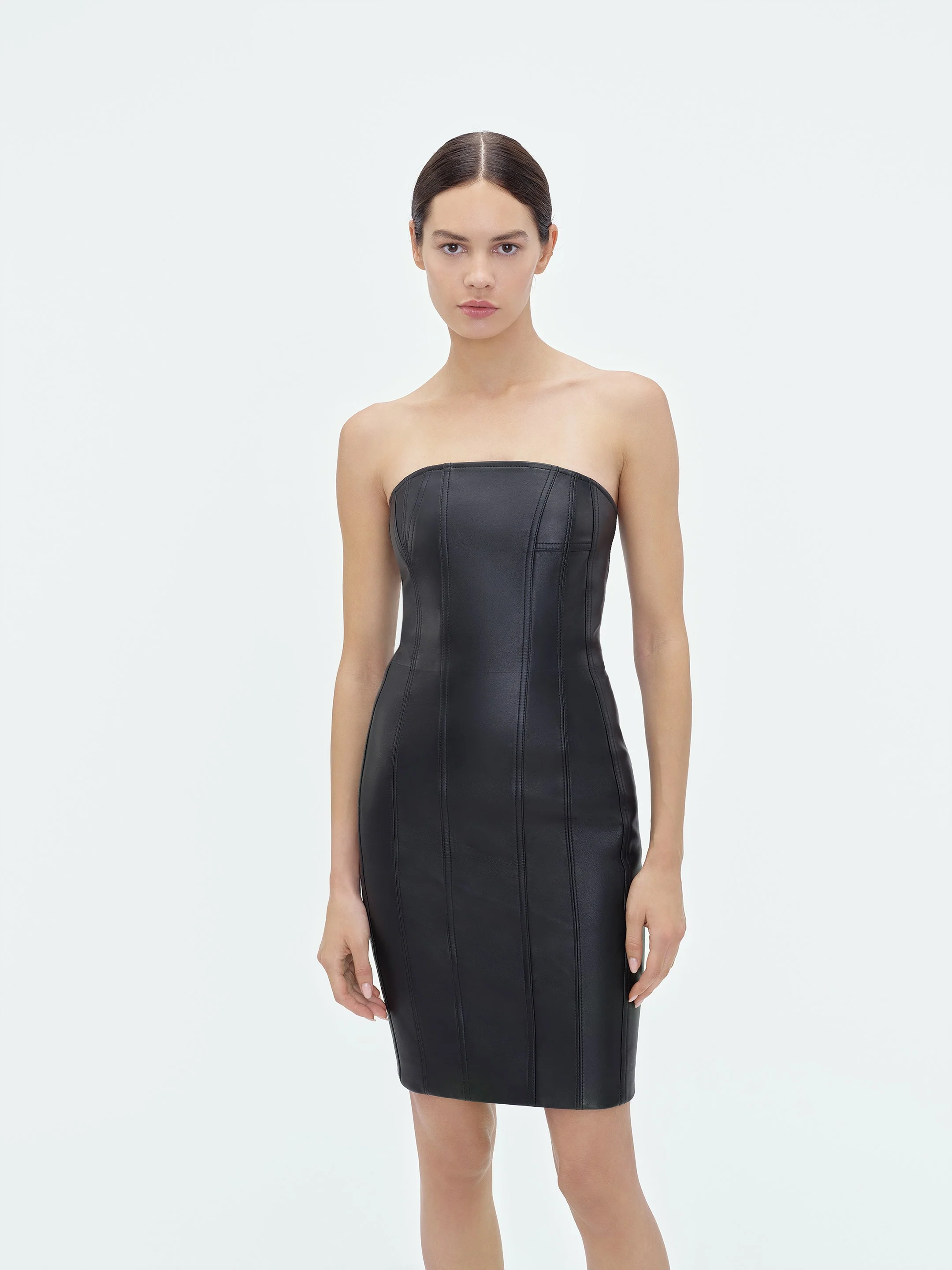 WOMEN - MA BUSTIER MINI DRESS - Black