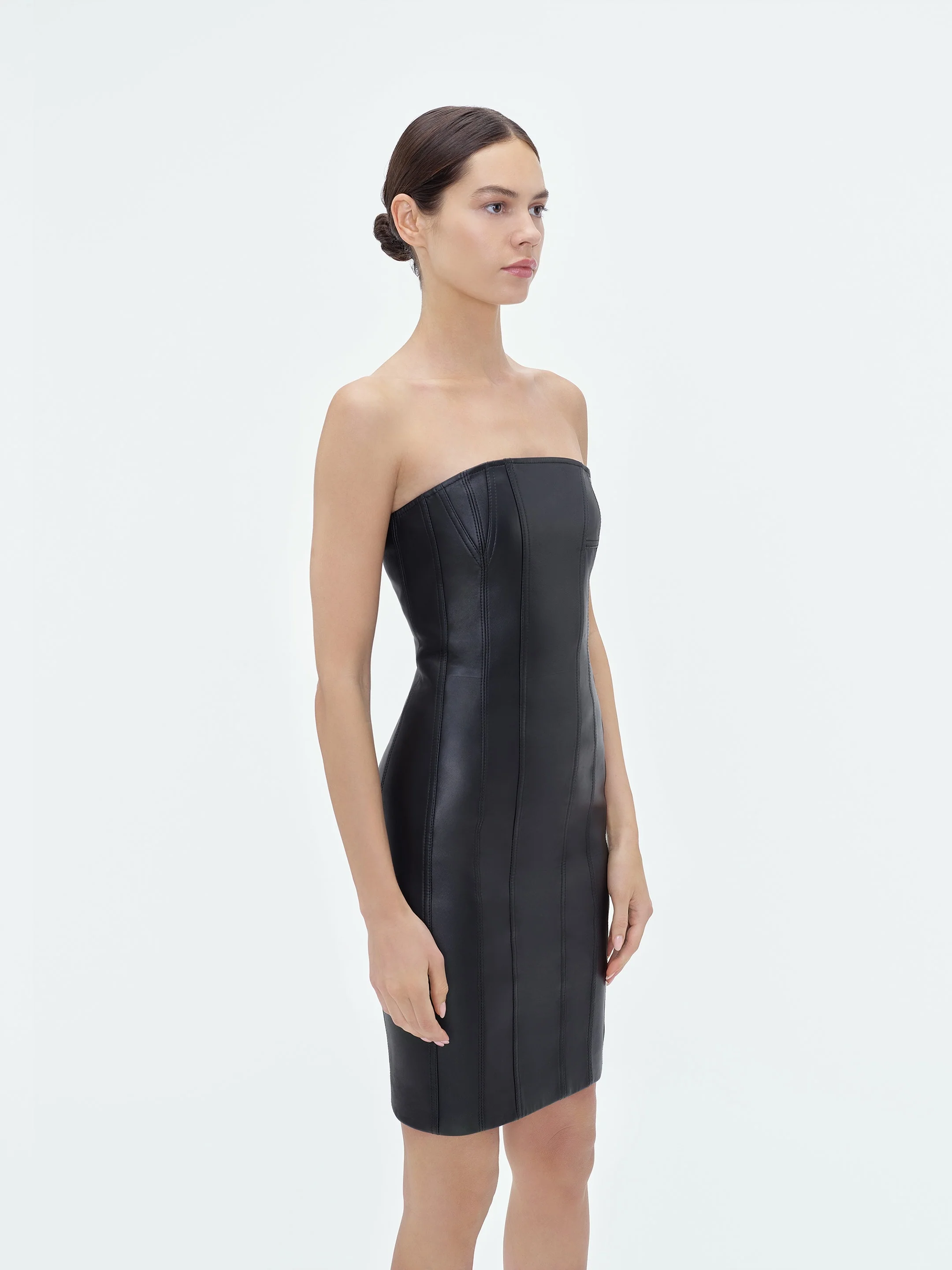 WOMEN - MA BUSTIER MINI DRESS - Black