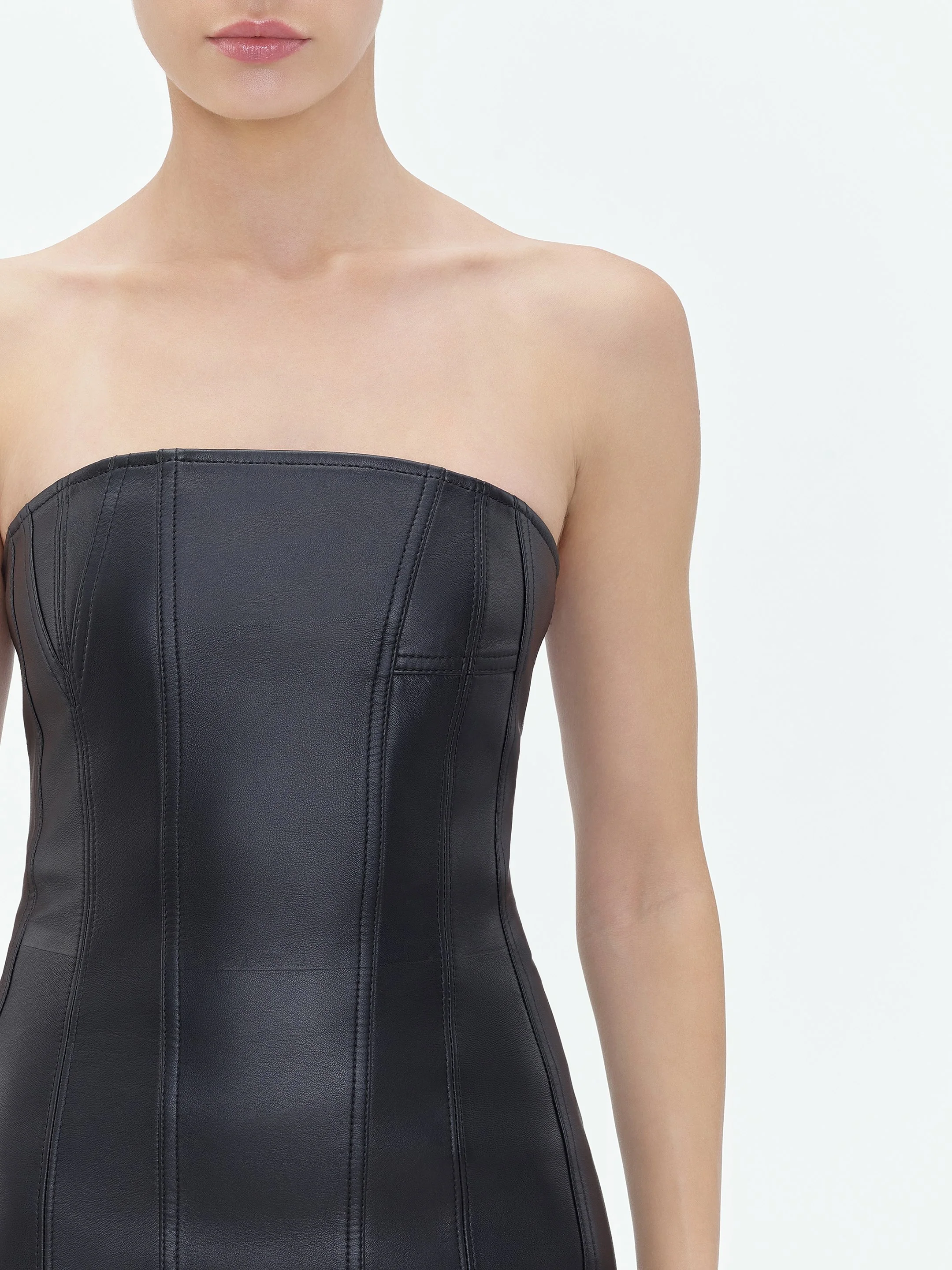 WOMEN - MA BUSTIER MINI DRESS - Black