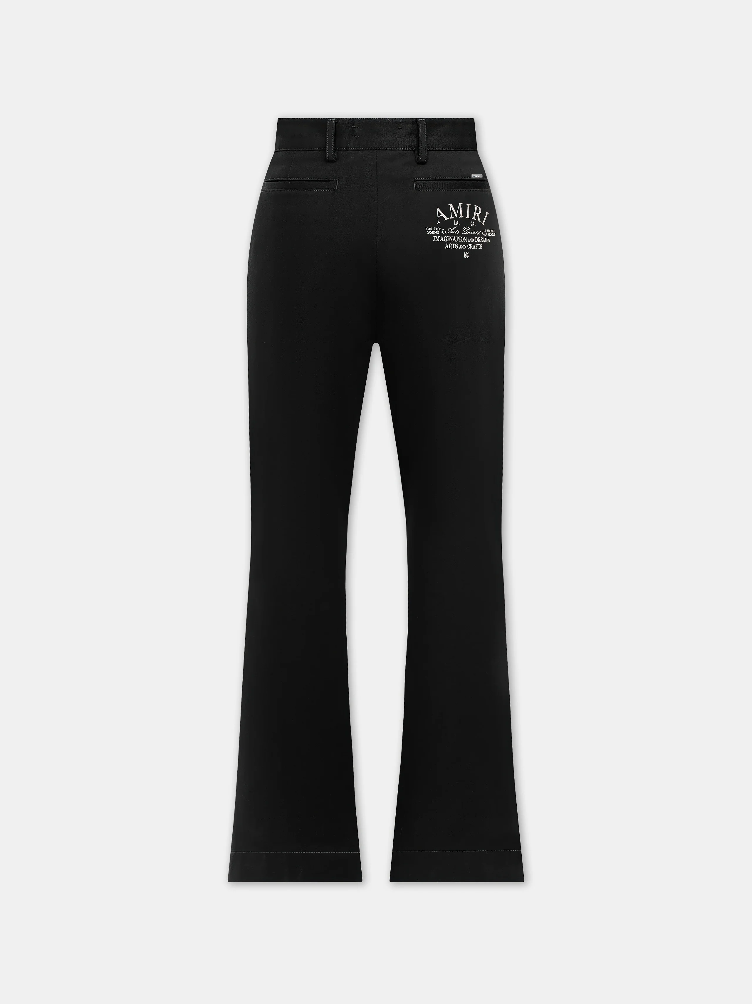 CHINO KICK FLARE - BLACK