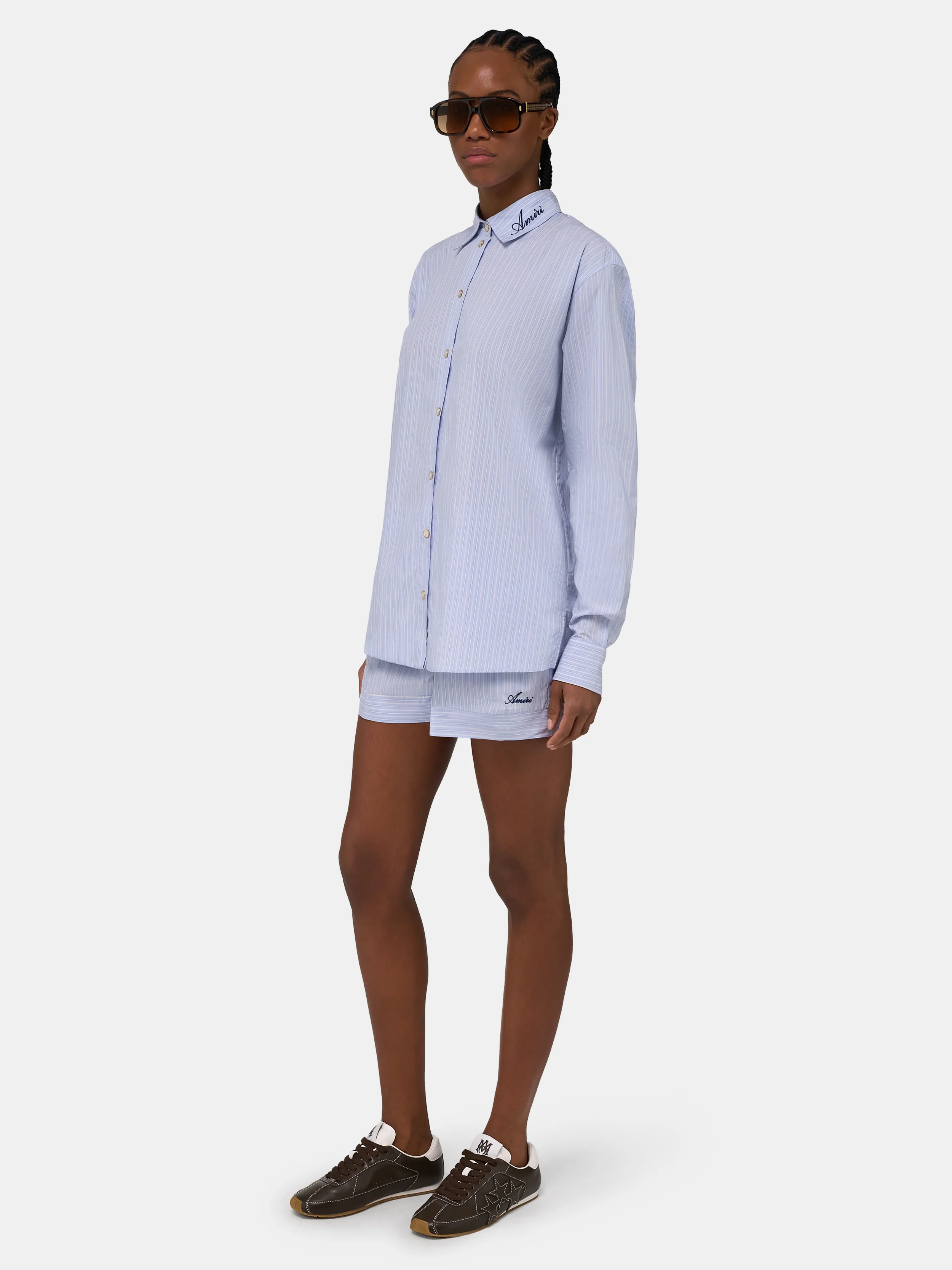WOMEN - WOMEN'S STRIPED SHIRT - Ashley Blue