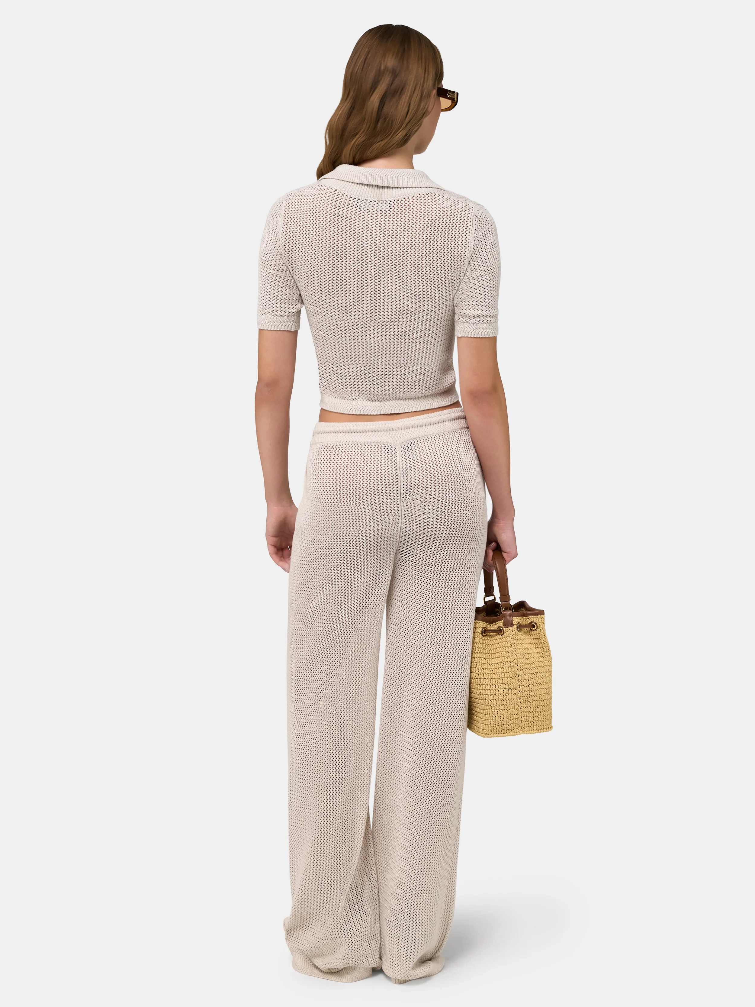 682-women-women-s-amiri-crochet-mesh-polo-alabaster-4.webp WOMEN - WOMEN'S AMIRI CROCHET MESH POLO - Alabaster