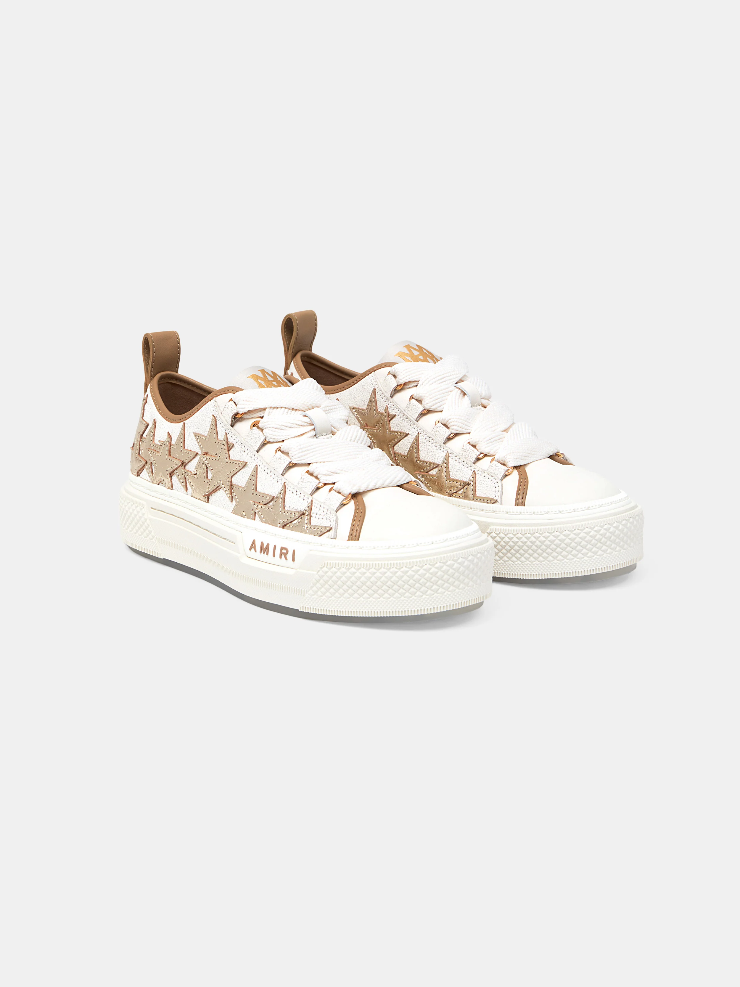 WOMEN - WOMEN'S METALLIC STARS COURT LOW - Dark Brown