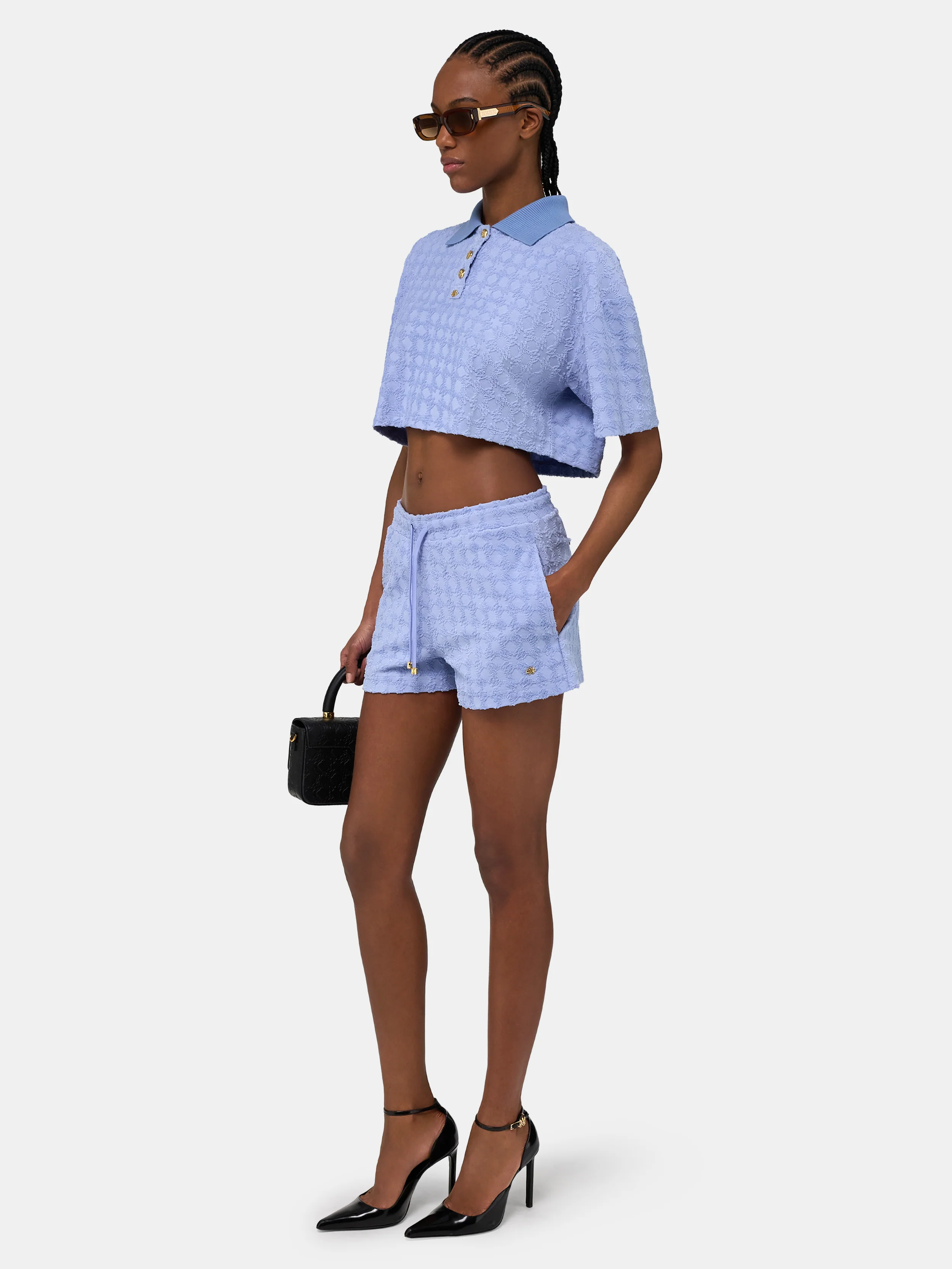 WOMEN - WOMEN'S MA QUAD TOWELING SHORT - Skyline Blue