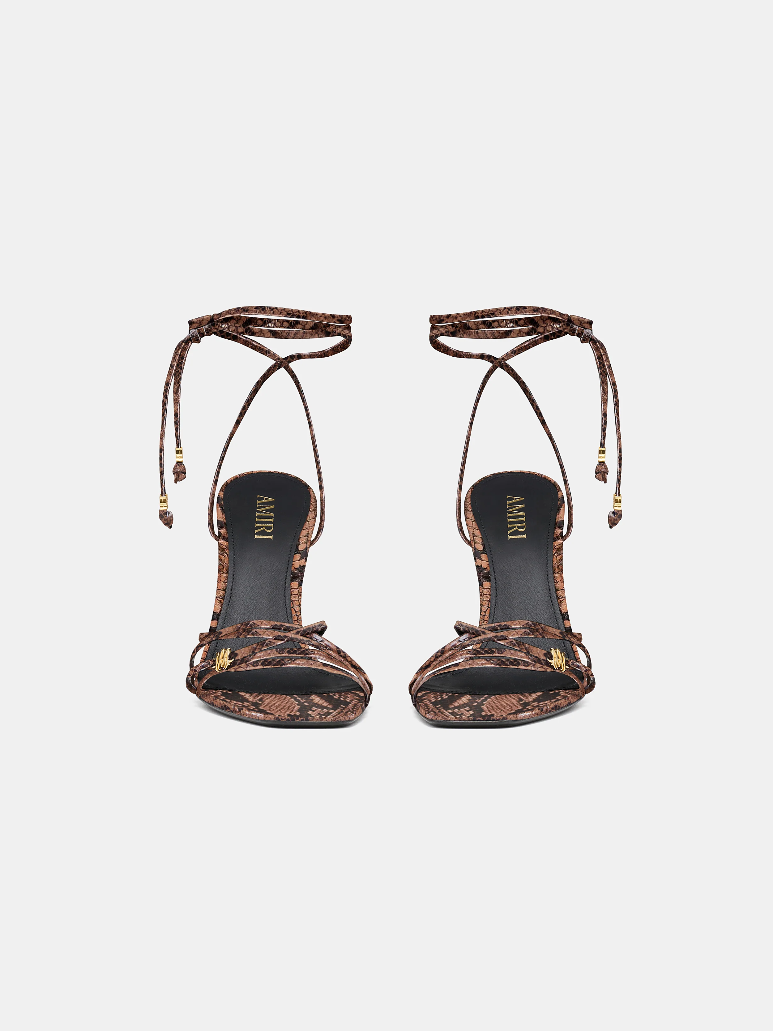 WOMEN - WOMEN'S SNAKE MA HEELED SANDAL - Brown