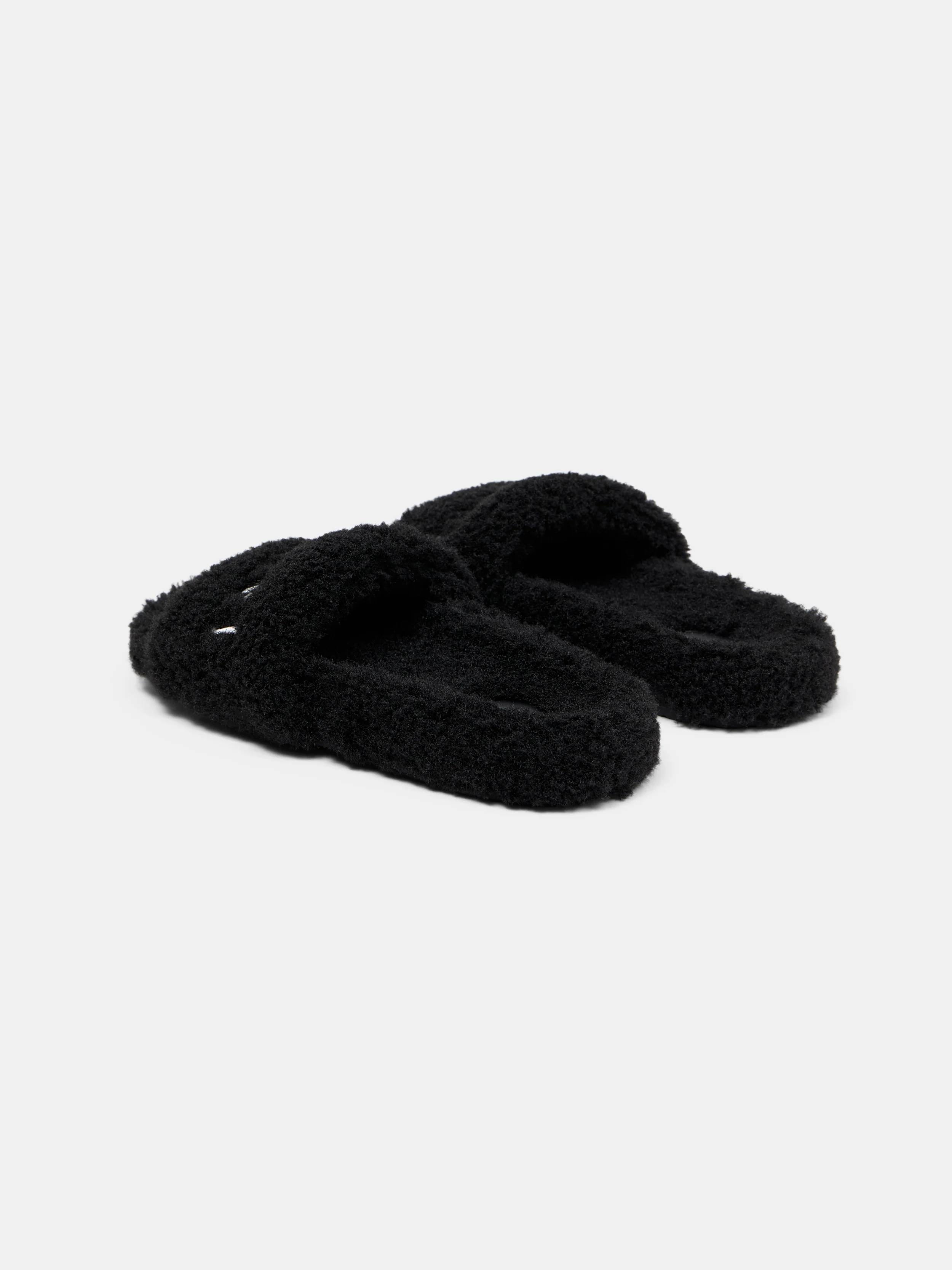 WOMEN - WOMEN'S AMIRI SHEARLING SLIDE - Black