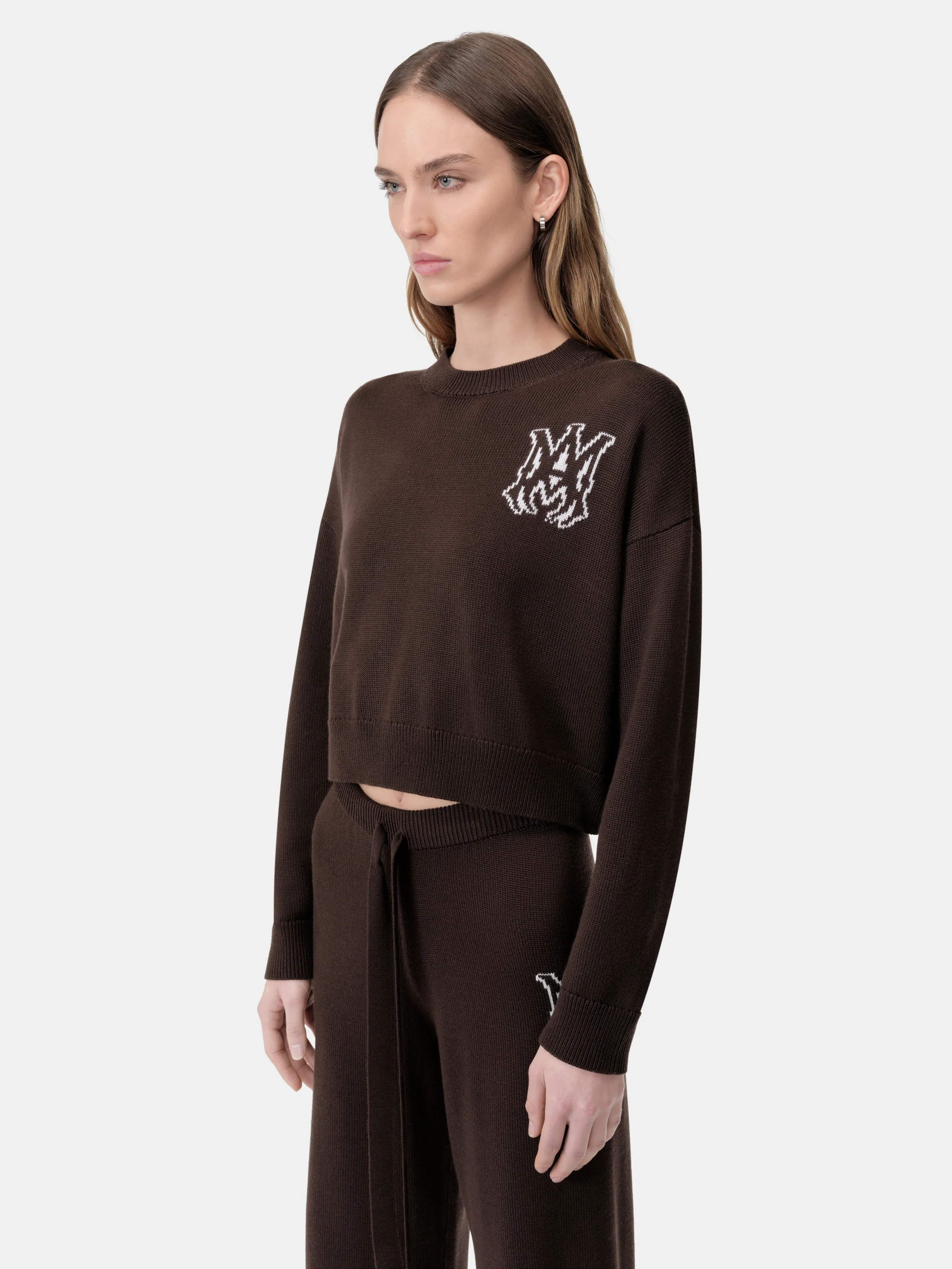 WOMEN - WOMEN'S MA CREW - CHOCOLATE