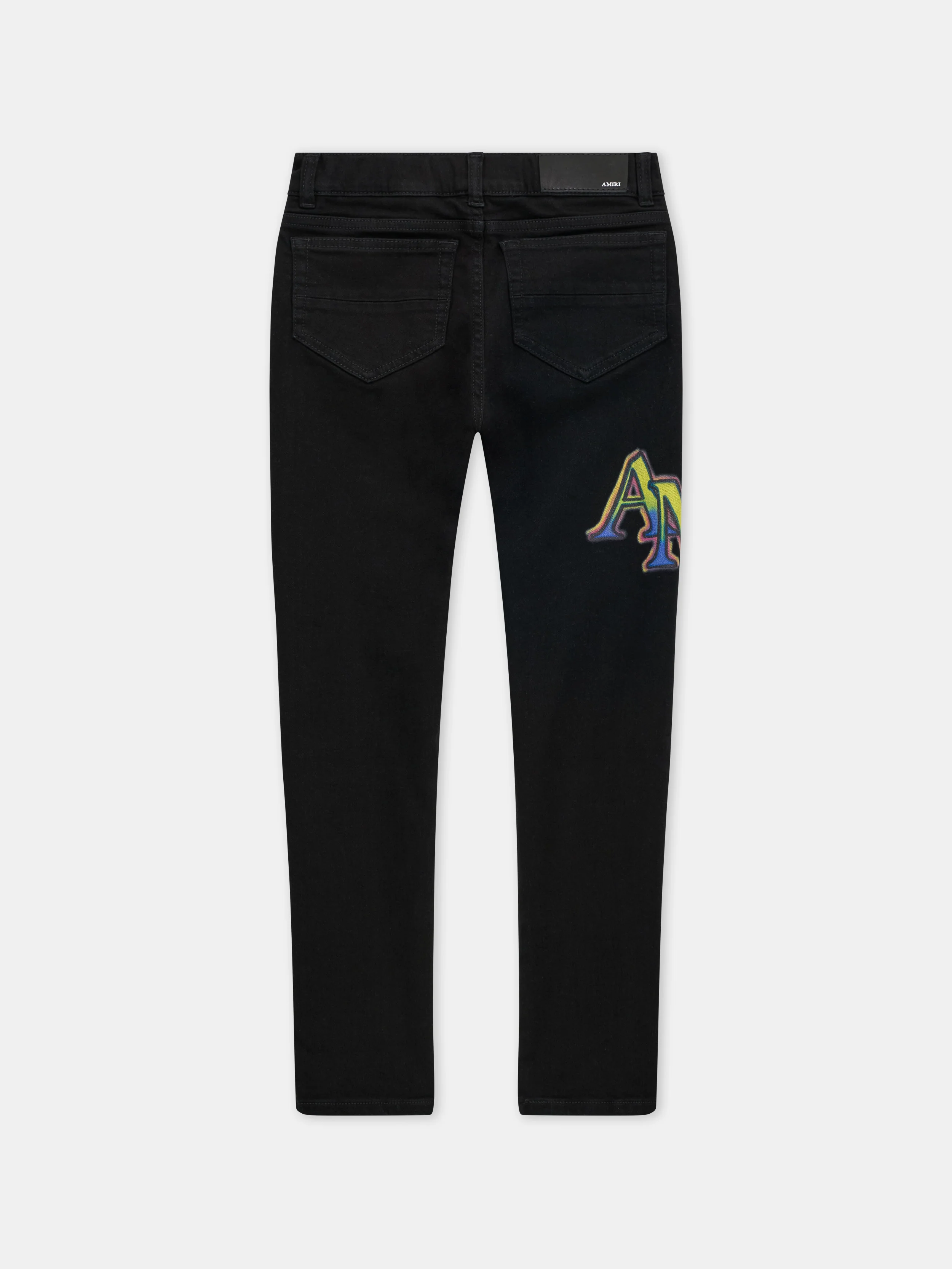 KIDS - KIDS' AMIRI STAGGERED JEAN - Washed Black